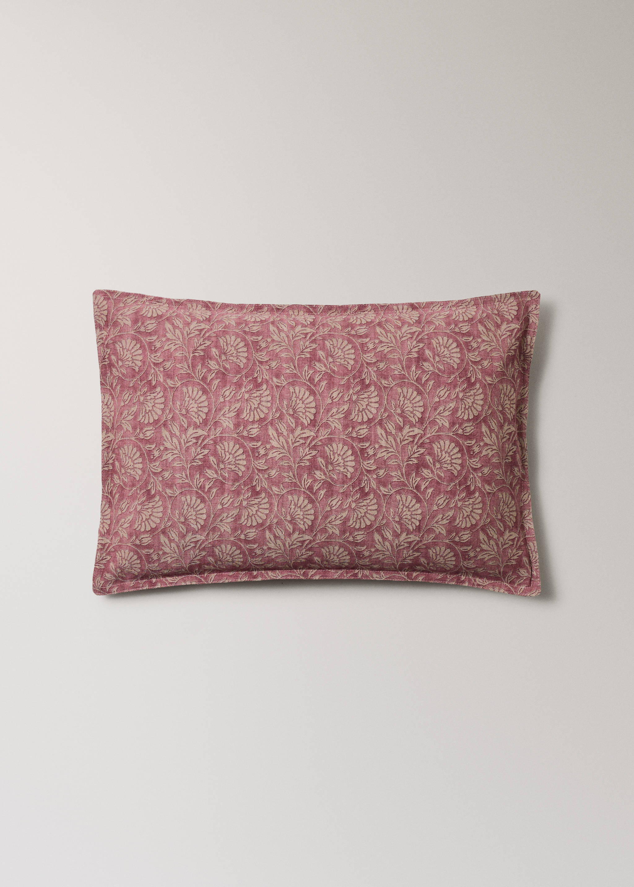 Floral linen cotton cushion cover 40x60 cm - Article without model