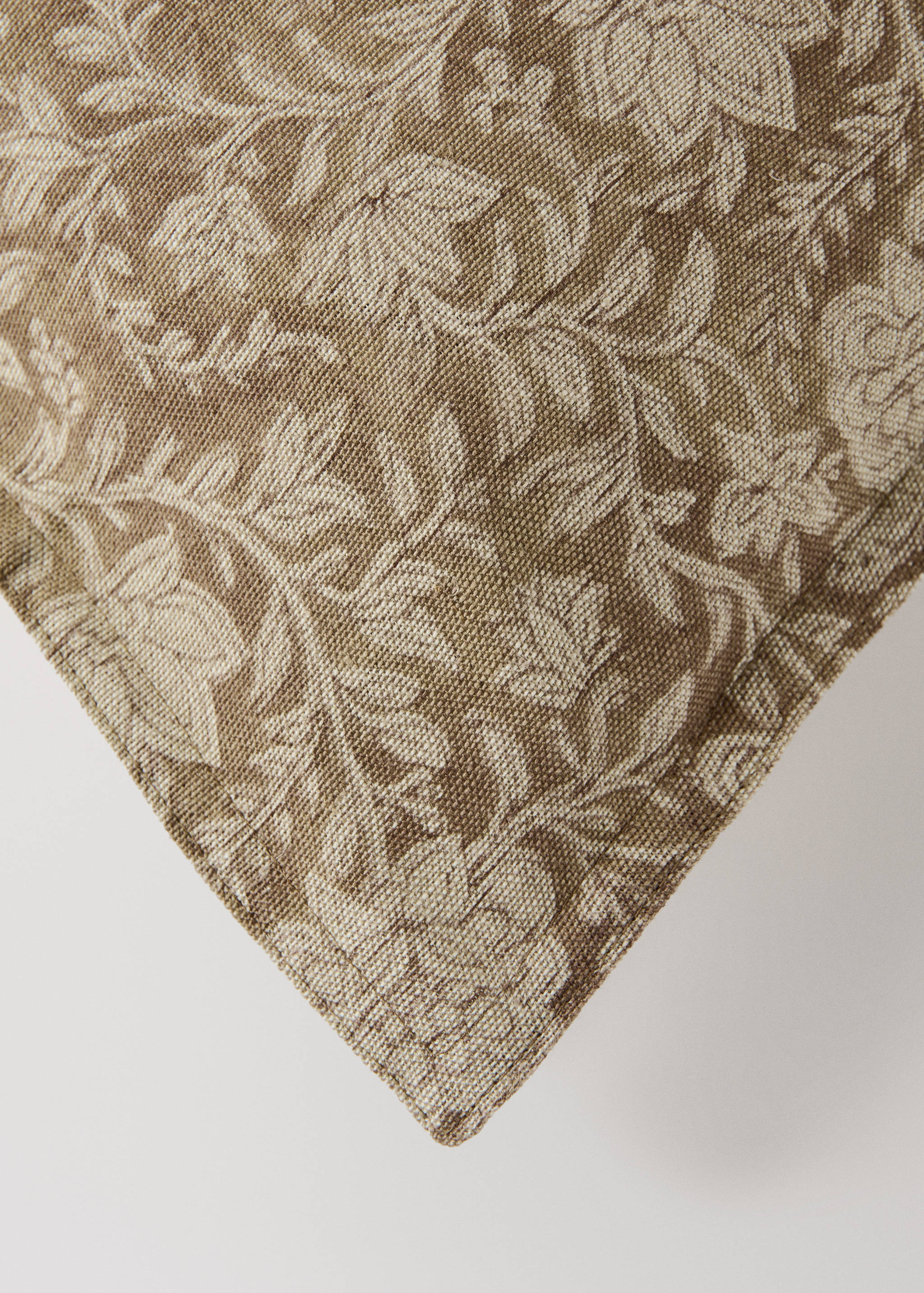 Housse de coussin lin coton imprimé floral 40x60 cm - Détail de l'article 1