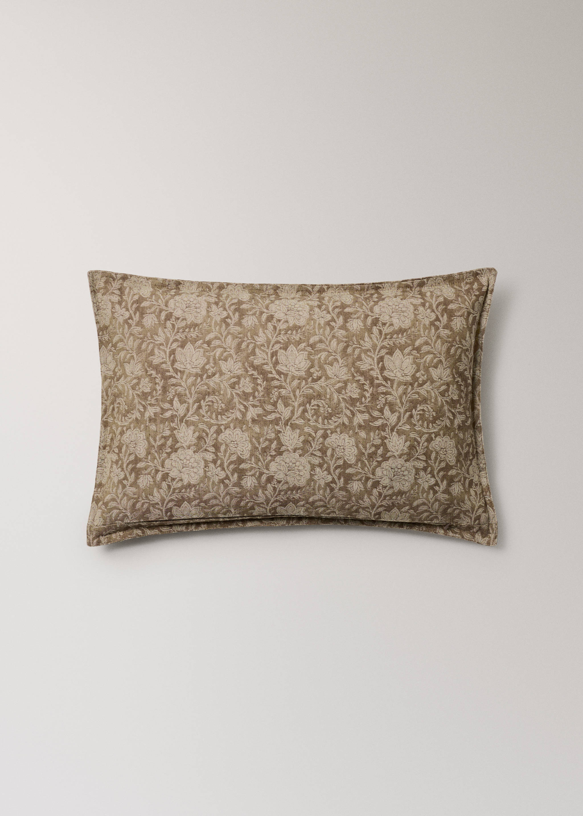 Housse de coussin lin coton imprimé floral 40x60 cm - Détail de l'article 4
