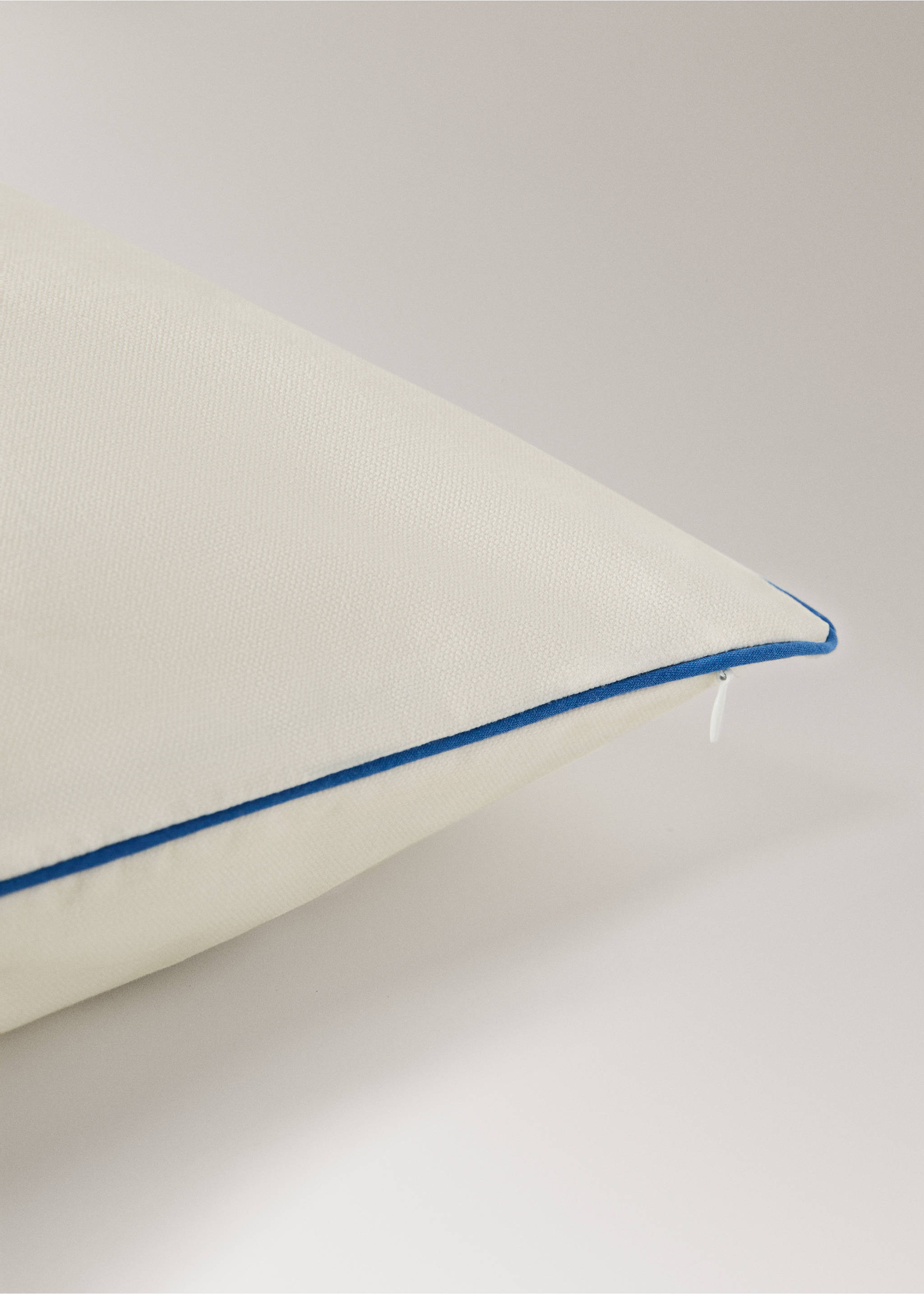 Povlak na polštářek z bavlny s potiskem korálů 50x50 cm - Detail zboží 2, Modrá. Ref: 27003363-00.