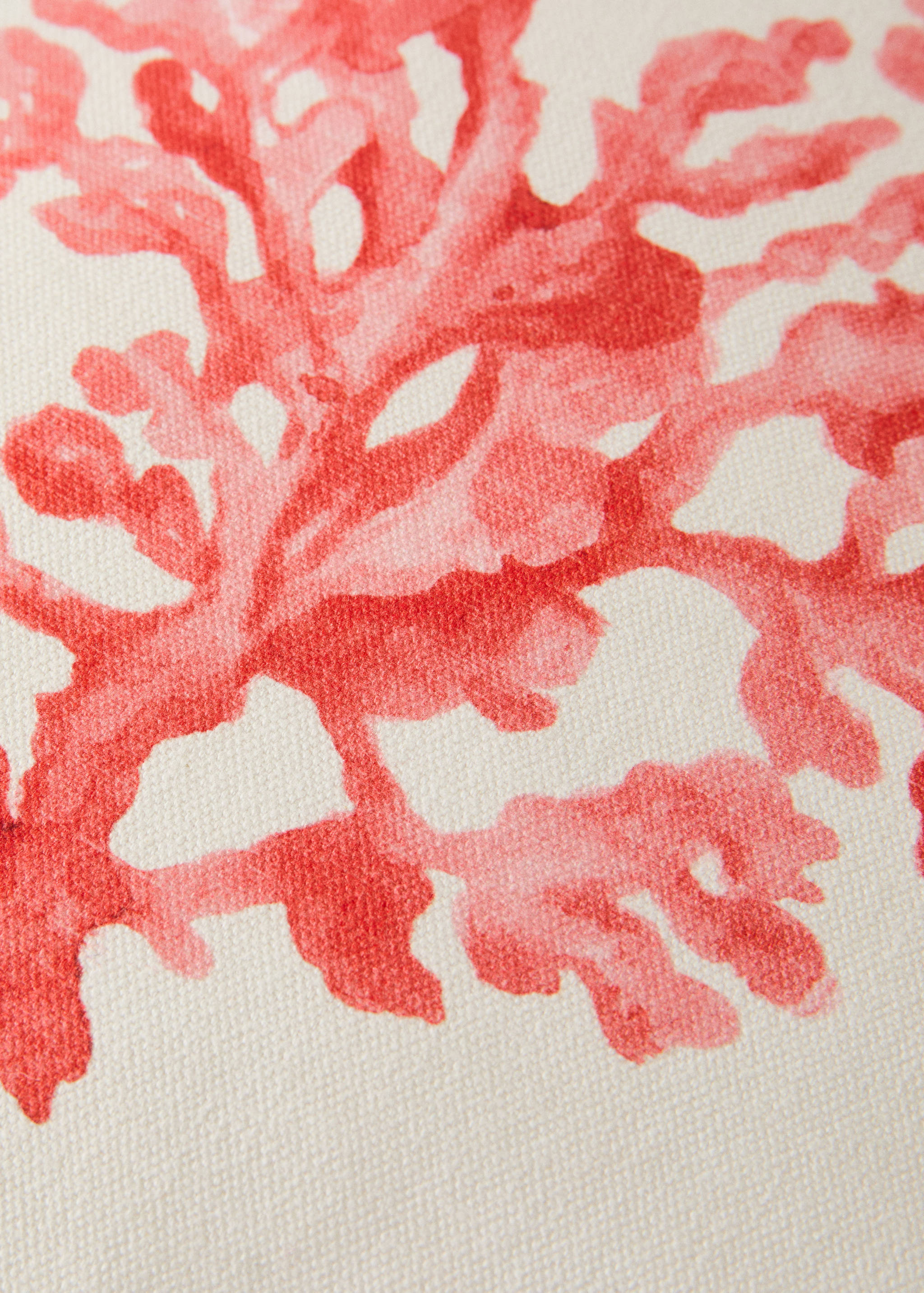 Povlak na polštářek z bavlny s potiskem korálů 50x50 cm - Detail zboží 3