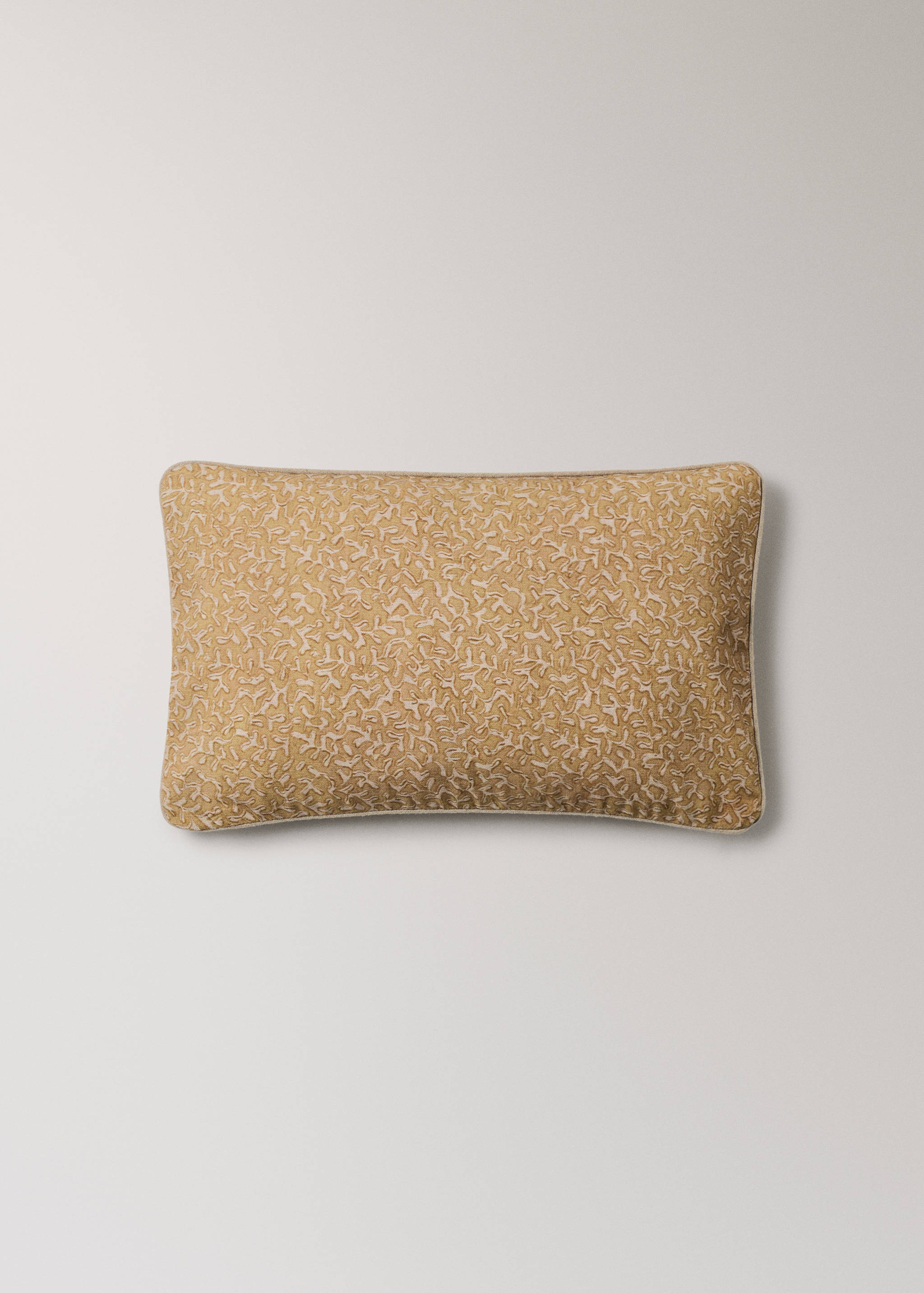 Natural printed cotton cushion cover 30x50cm - Article without model