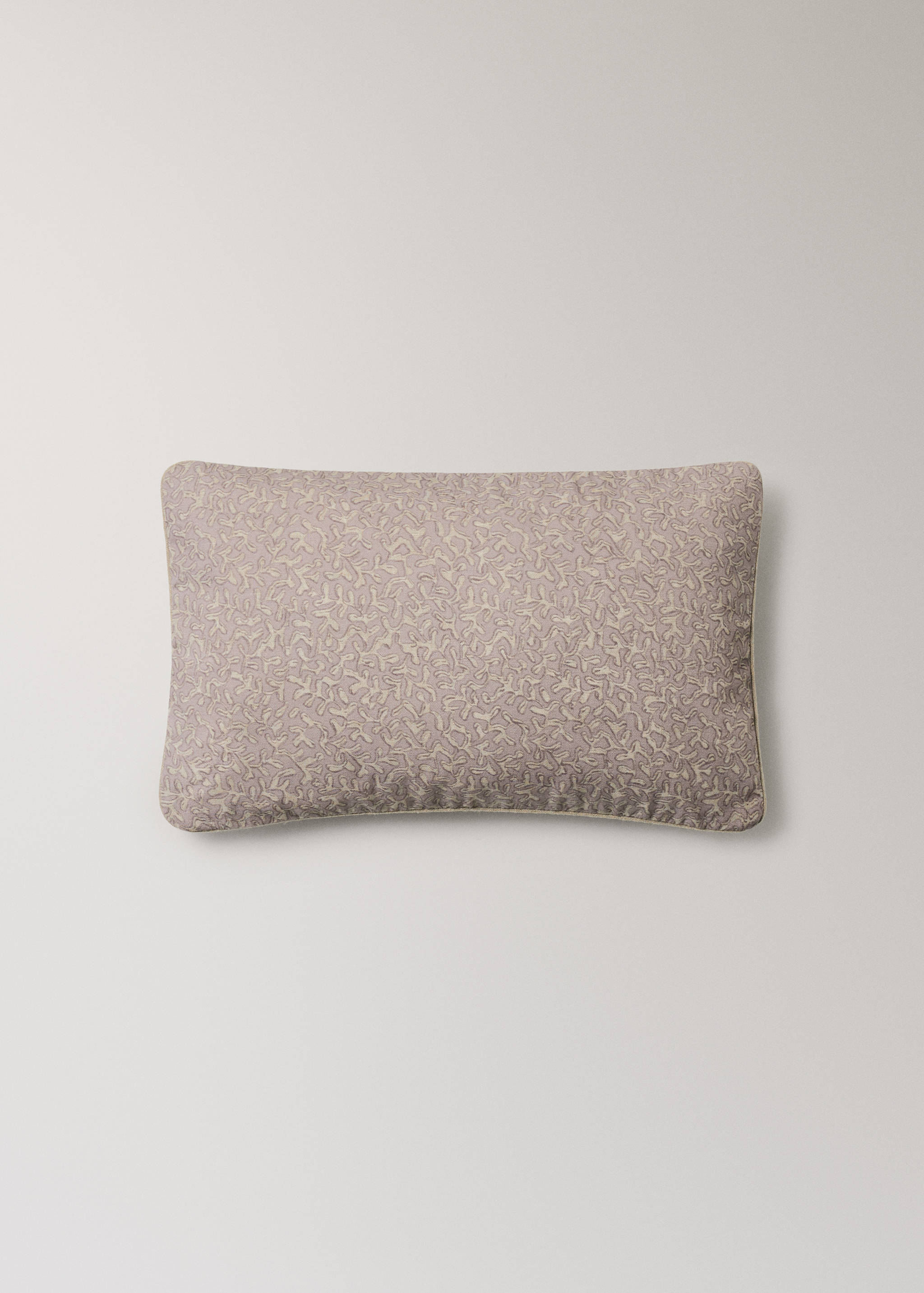 Natural printed cotton cushion cover 30x50cm - Article without model