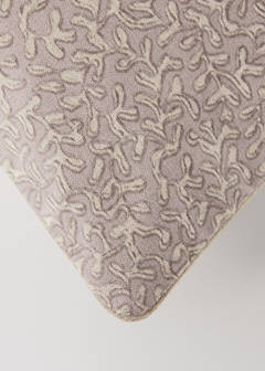 Printed natural cotton cushion cover 30x50 cm — Lilac 2