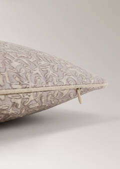 Printed natural cotton cushion cover 30x50 cm — Lilac 3