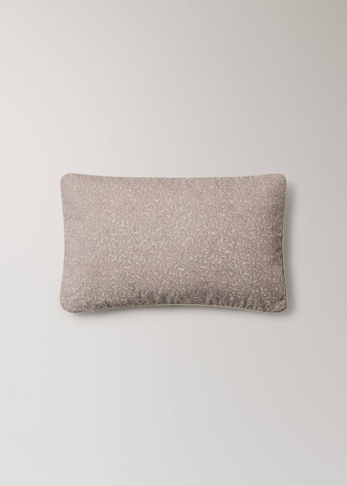 Printed natural cotton cushion cover 30x50 cm — Lilac