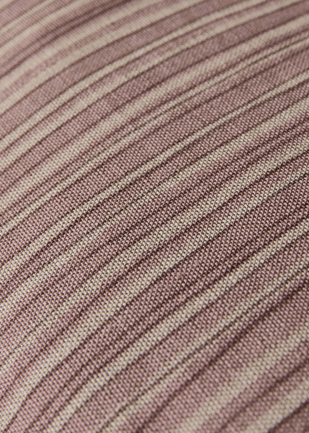 Linen and cotton cushion cover, thin stripe, 40x60 cm — Pink