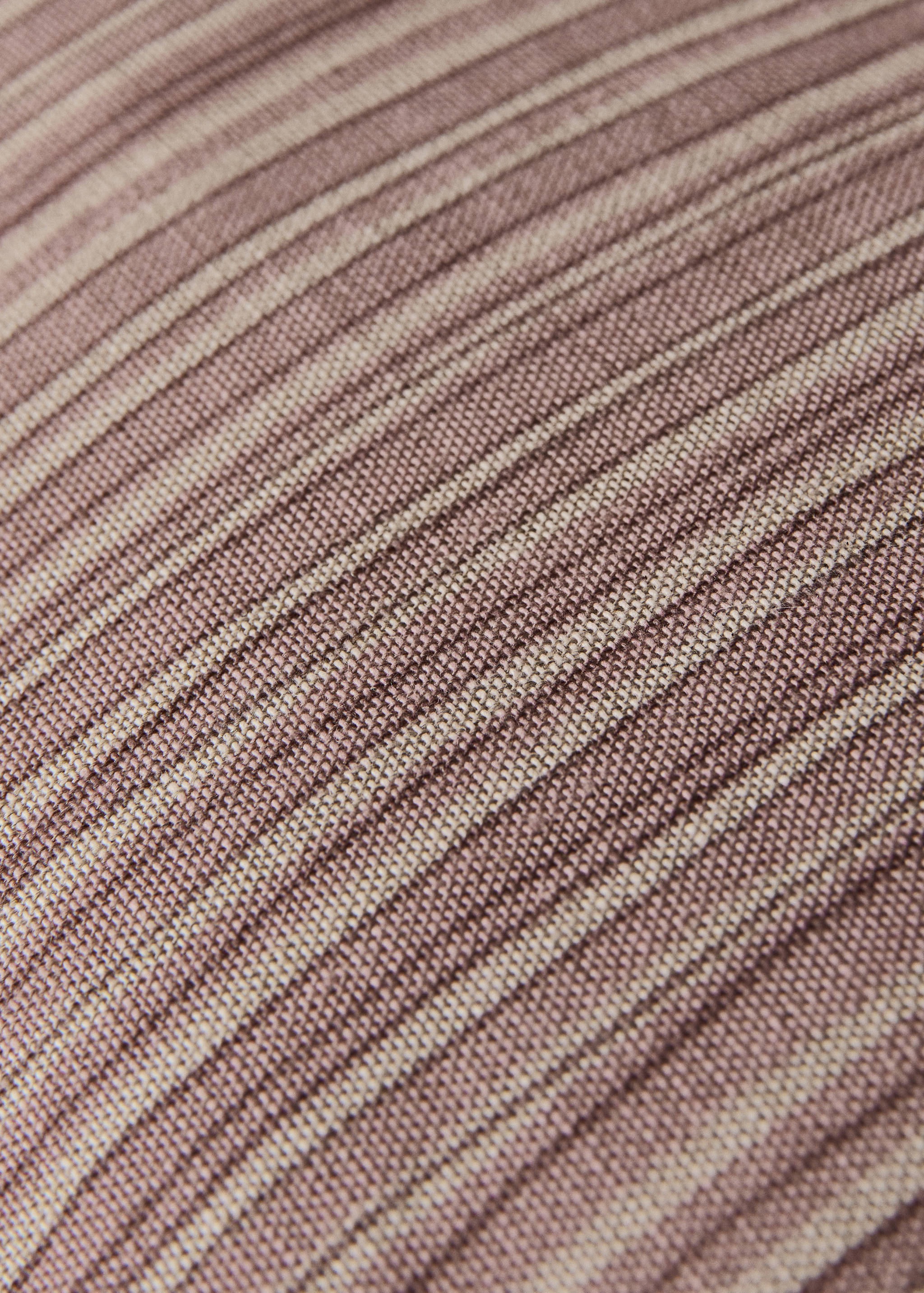 Linen cotton cushion cover with fine stripe 40x60cm - Details of the article 3