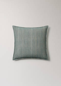Linen and cotton cushion cover, thin stripe, 40x60 cm — Blue 5