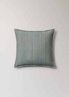 Linen and cotton cushion cover, thin stripe, 40x60 cm — Blue 6