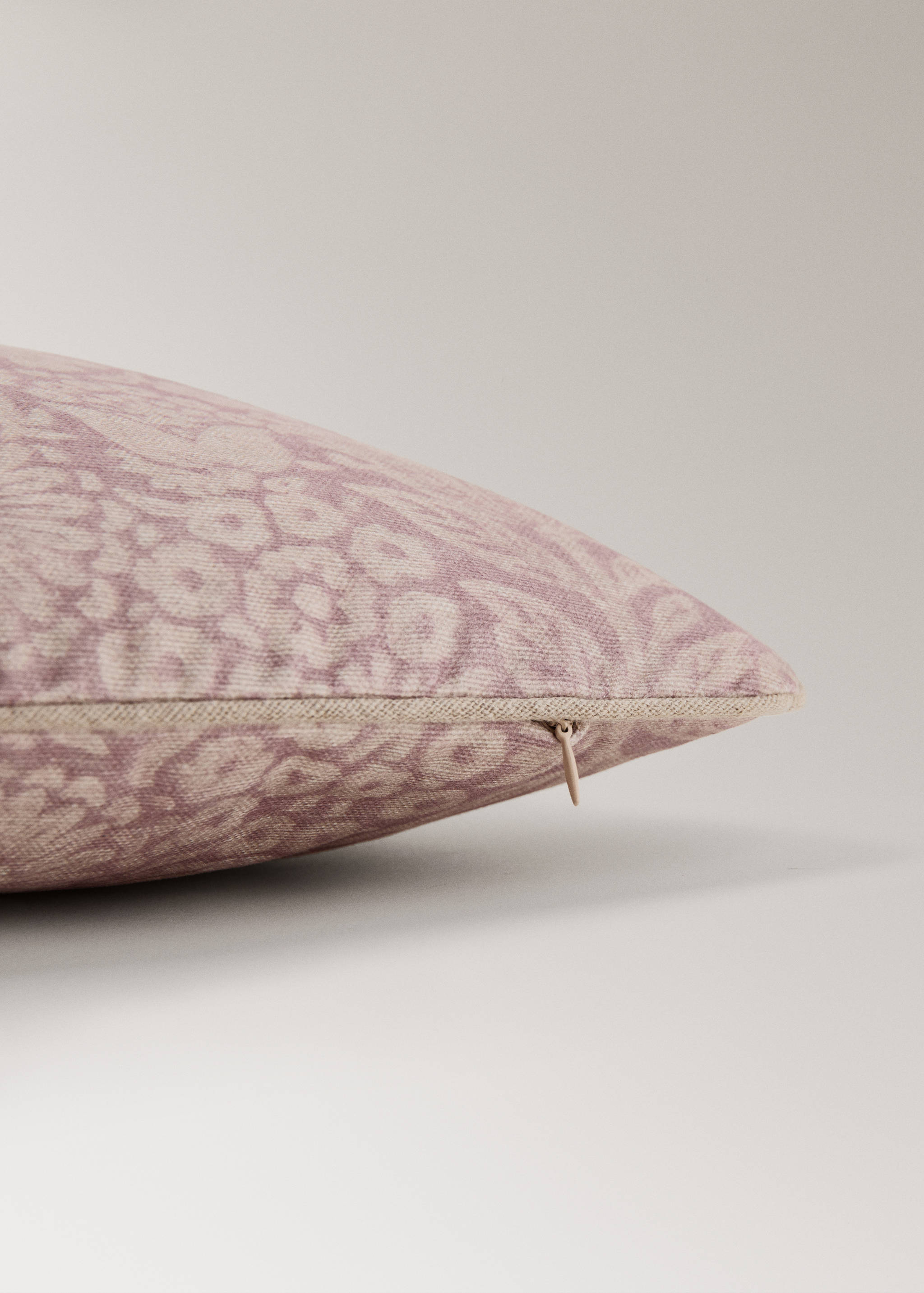 Floral cotton cushion cover 30x50cm - Details of the article 2