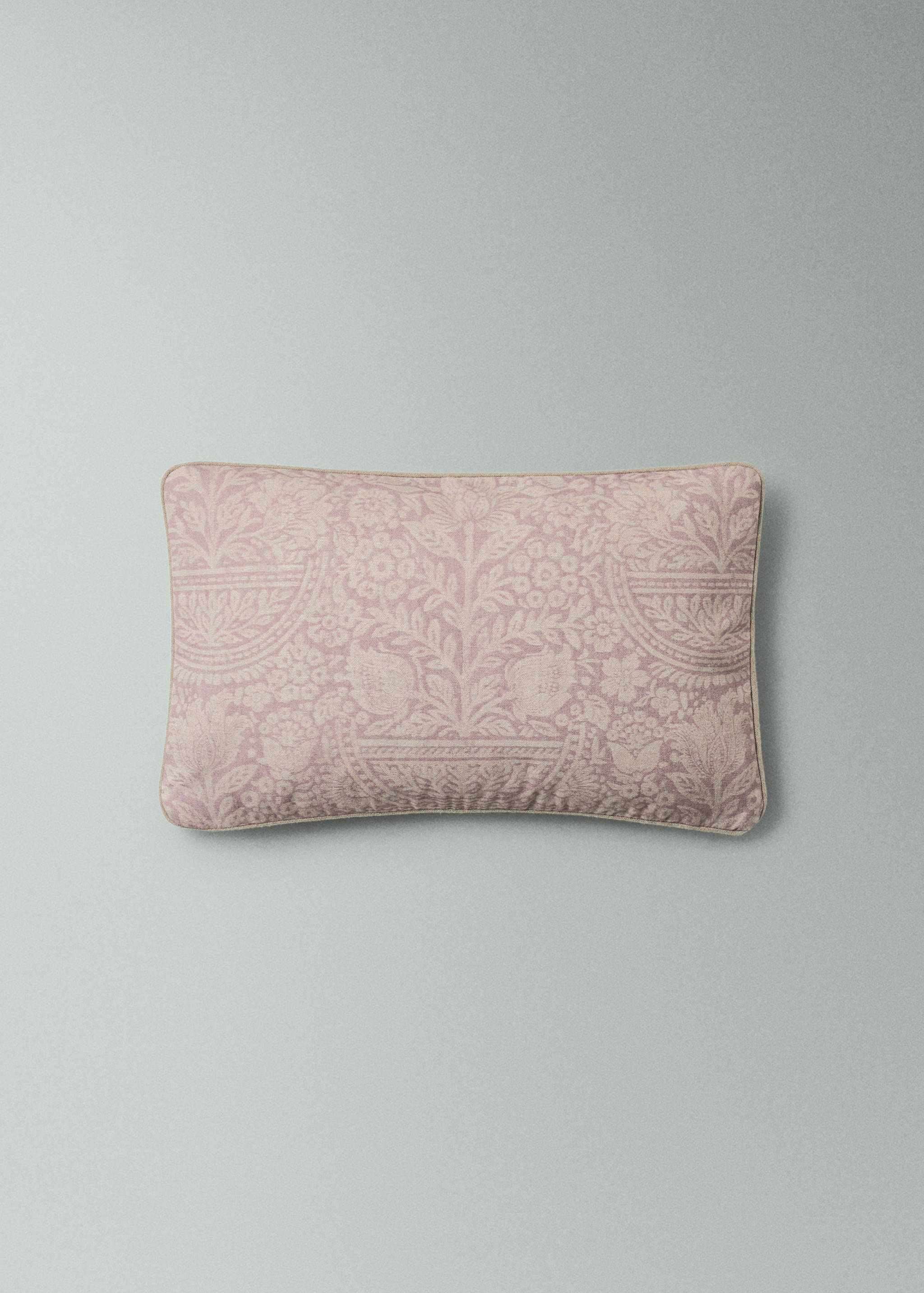 Floral cotton cushion cover 30x50cm - Medium plane