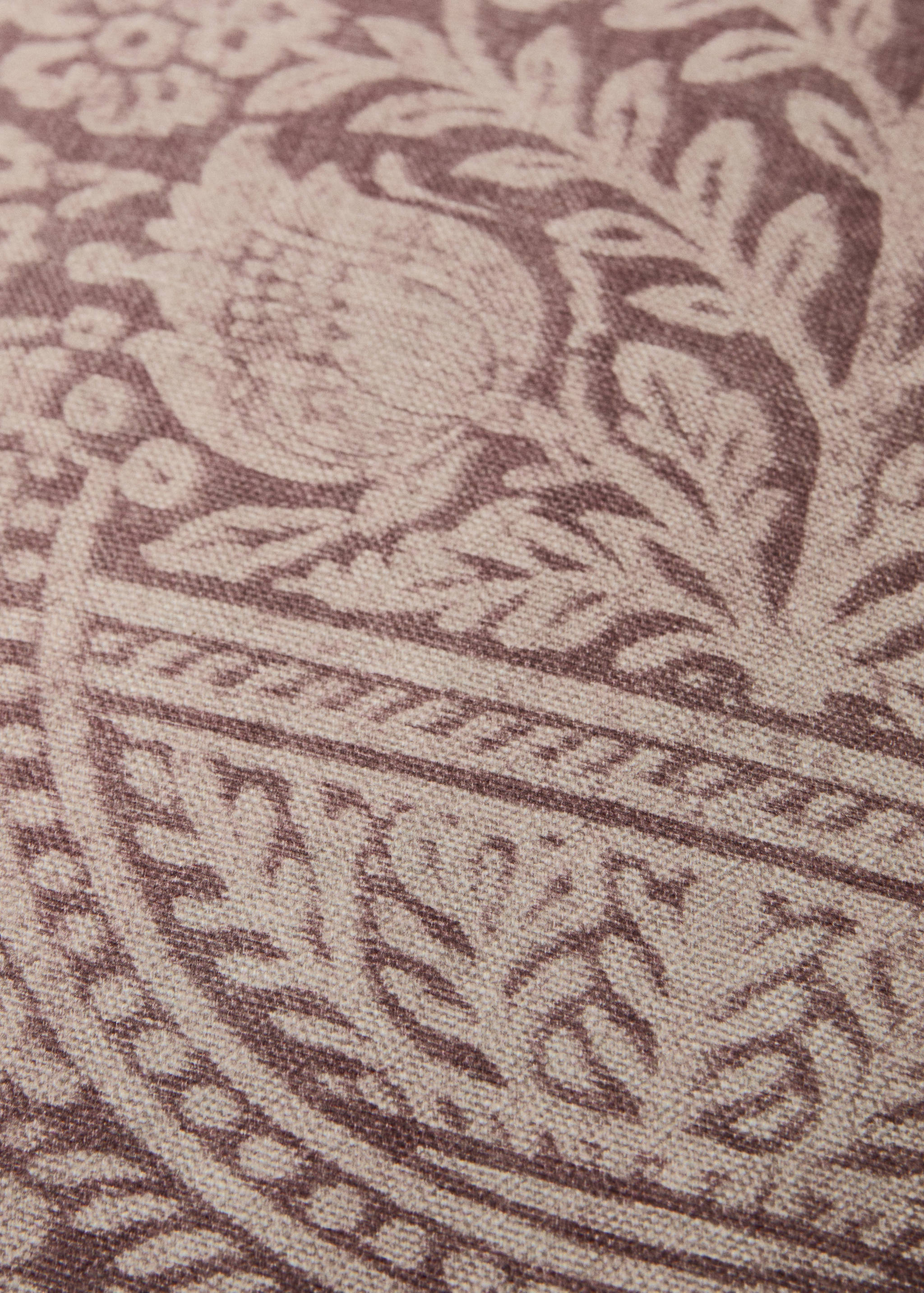 Floral cotton cushion cover 50x50 cm - Details of the article 3