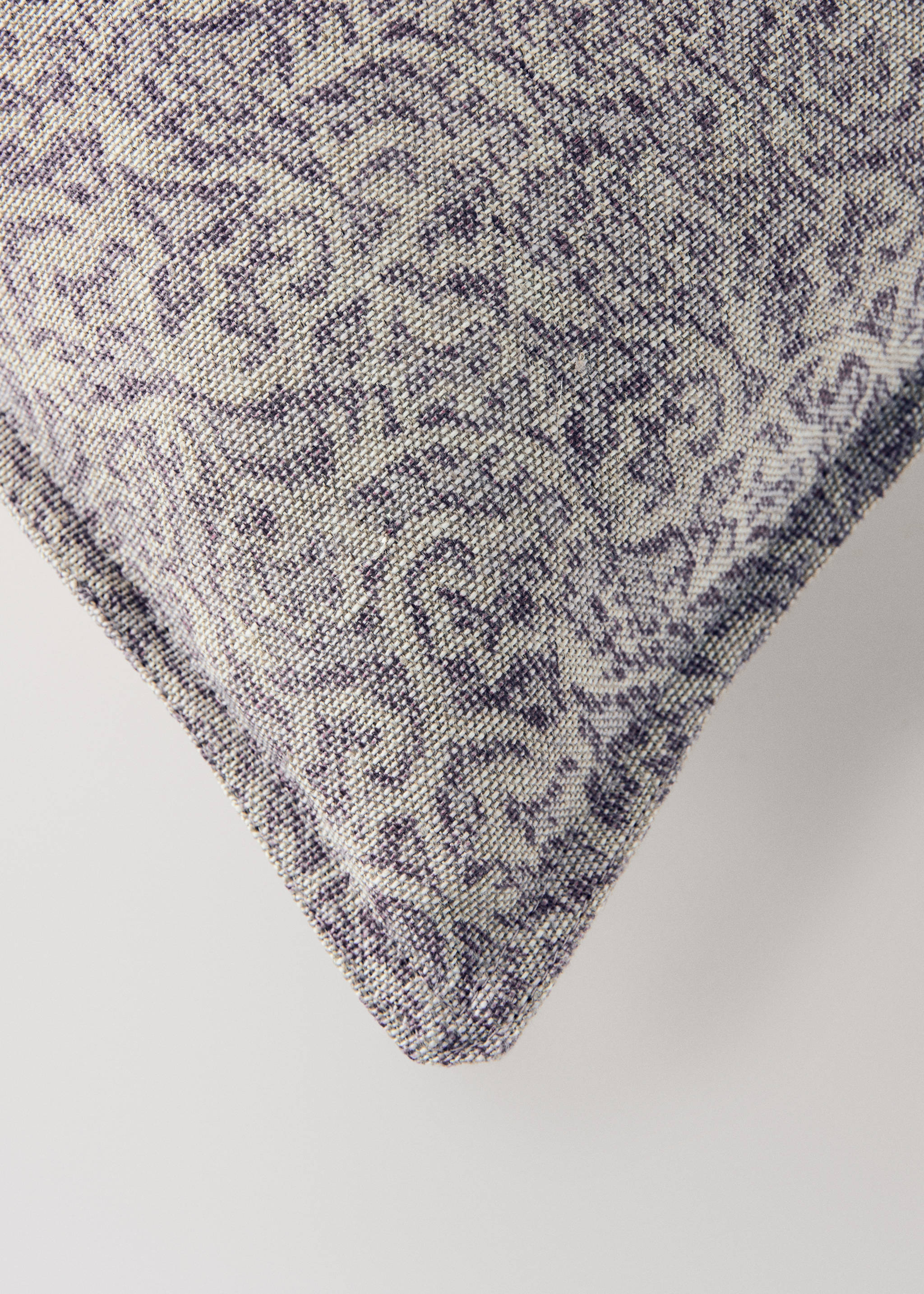 Printed cotton-linen cushion cover 40x60cm - Details of the article 1