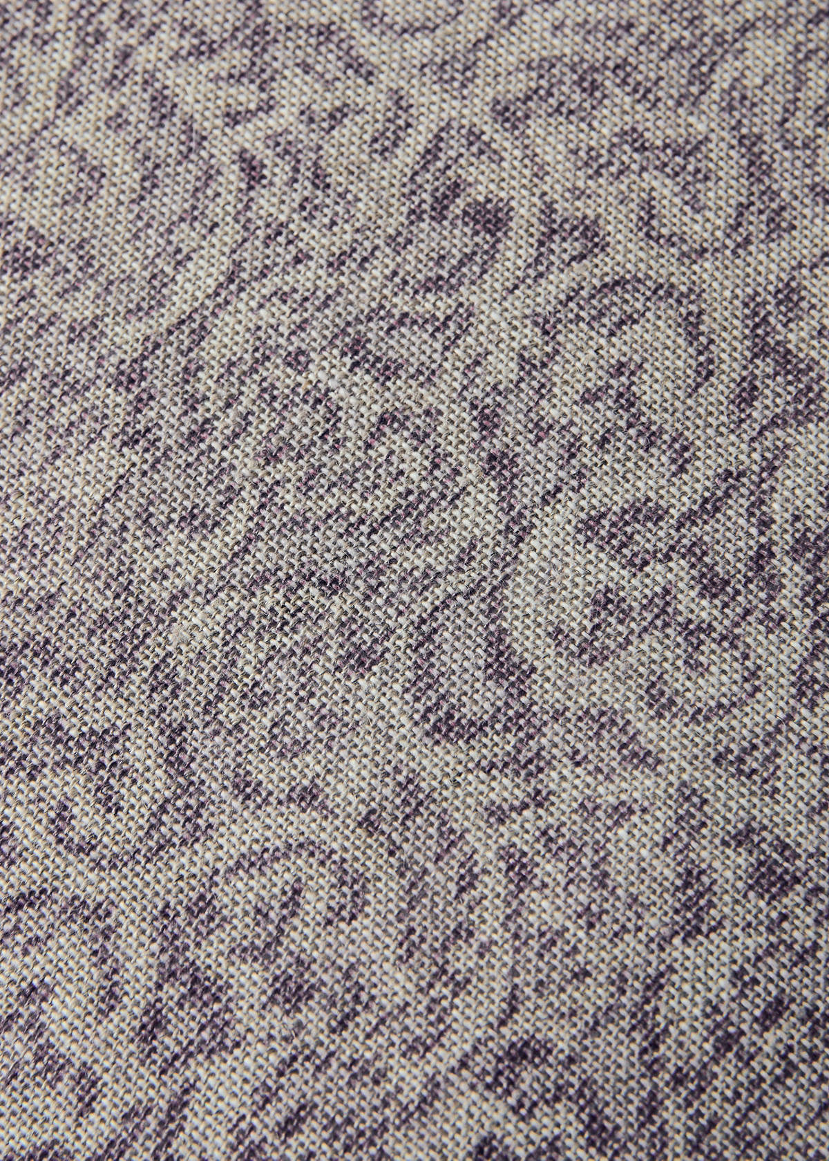 Printed cotton-linen cushion cover 40 x 60 cm — Lilac
