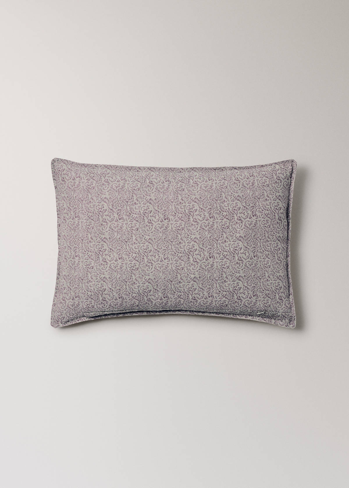 Printed cotton-linen cushion cover 40 x 60 cm — Lilac