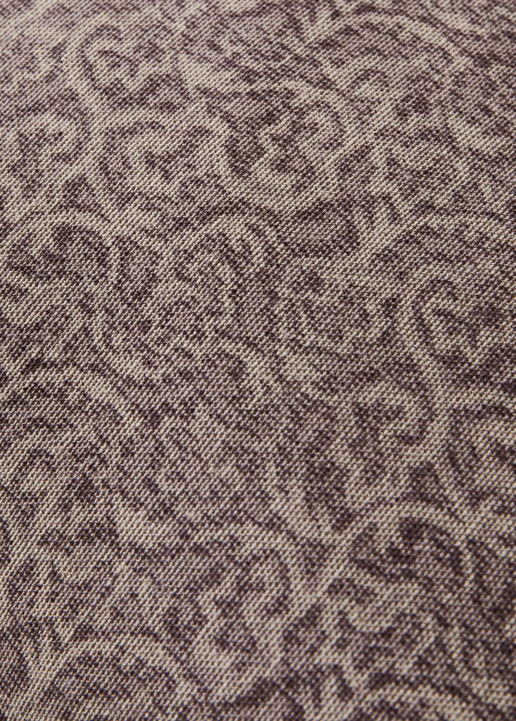 Printed cotton linen cushion cover 40x60 cm — Purple