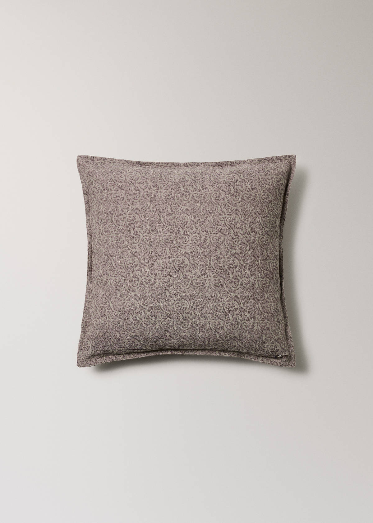 Printed cotton-linen cushion cover 40 x 60 cm — Purple