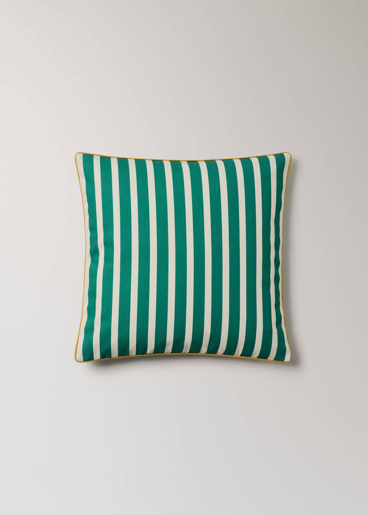 Mango Striped Cotton Cushion Cover