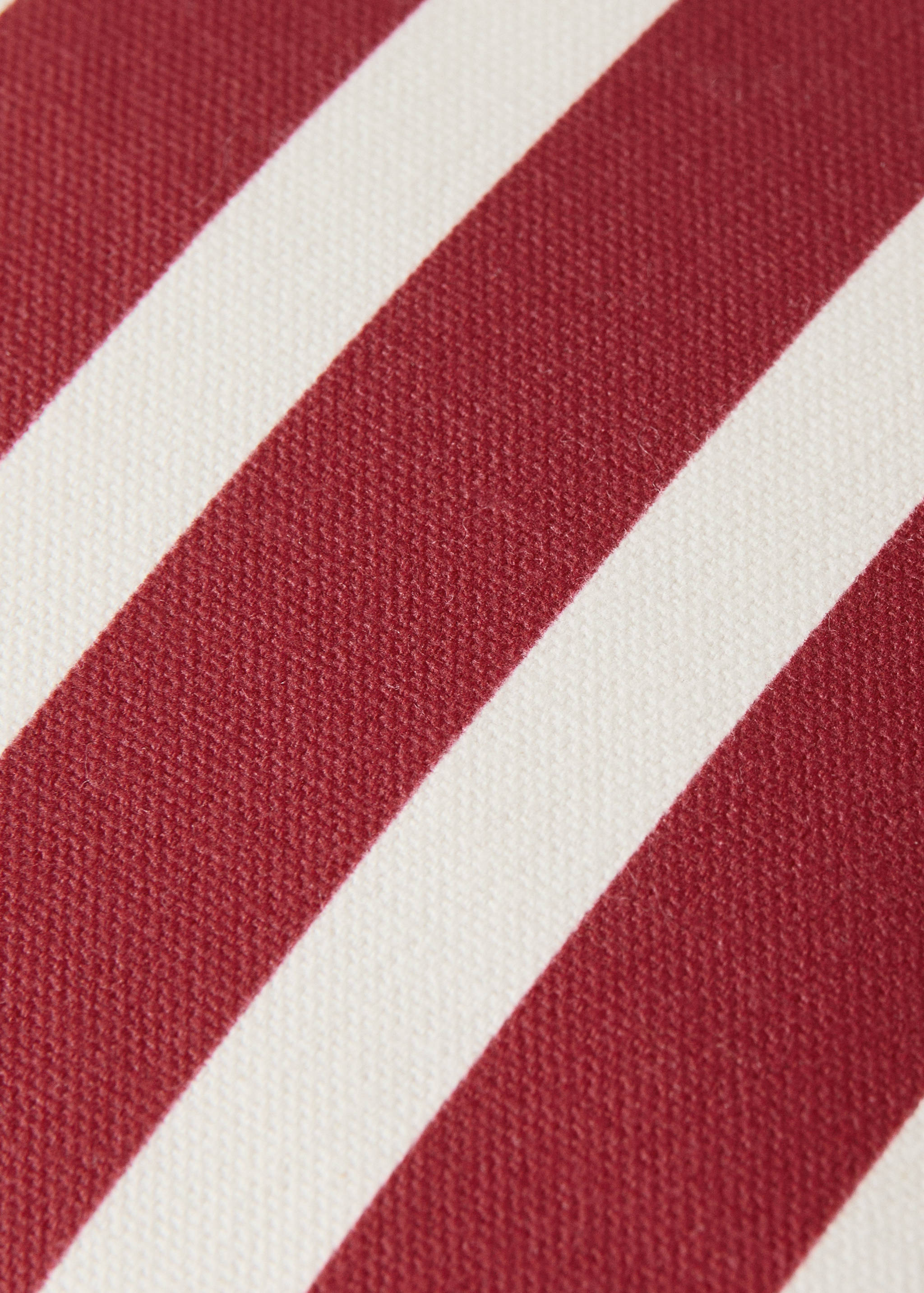 Kissenbezug Baumwolle Streifen Kontrast-Piping 50x50 cm - Detail des Artikels 3