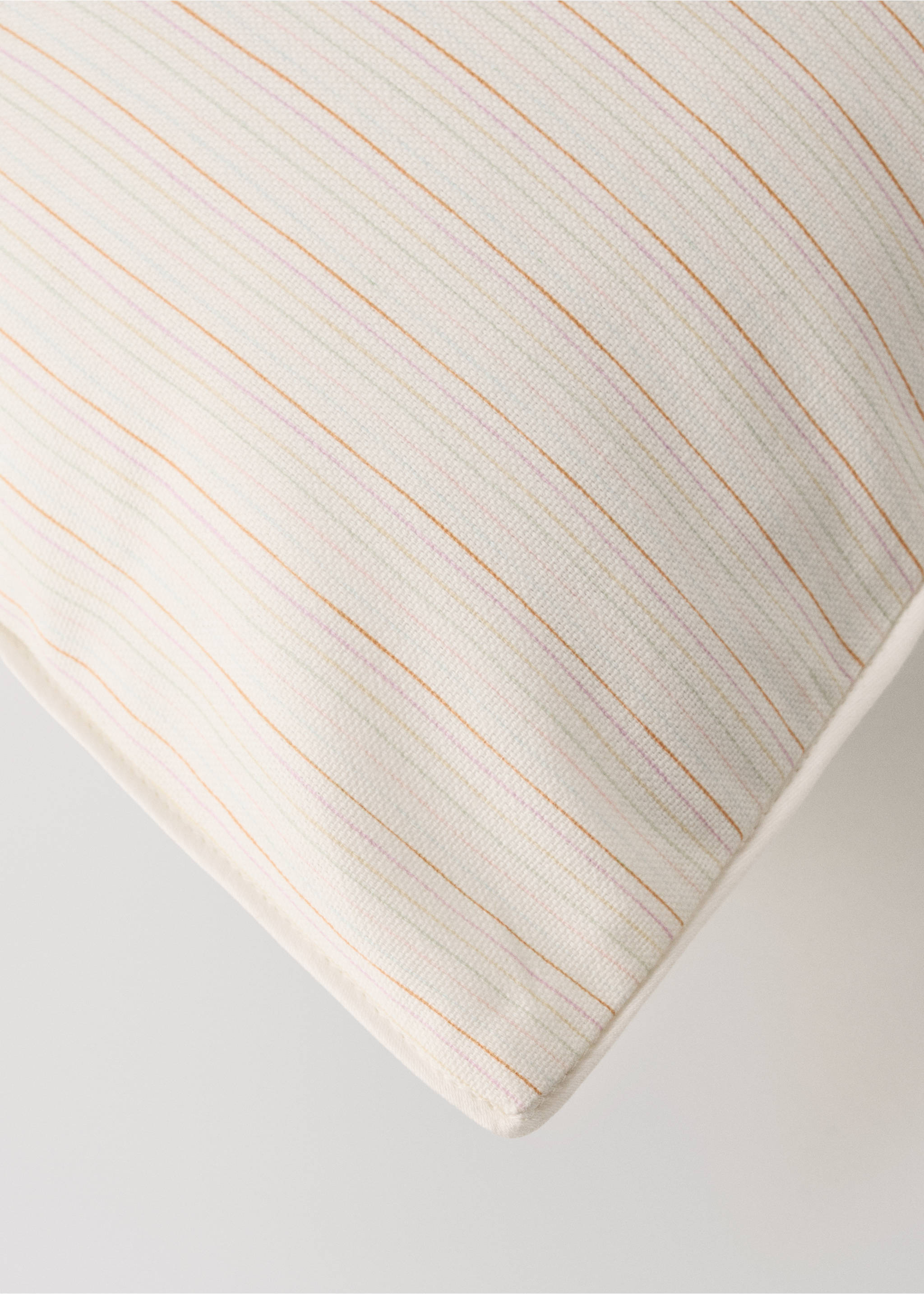 Husă pernă decorativă pentru copii din bumbac cu flori 30x40 - Detaliu al articolului 1, Roz pastel. Ref: 27003381-00.