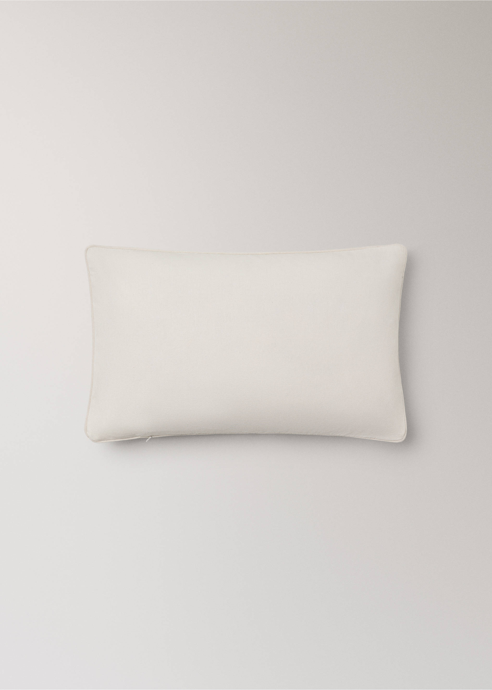 Children's cushion cover in multicoloured striped cotton percale 30x50 cm - Details of the article 4, Pastel Green. Ref: 27003384-00.