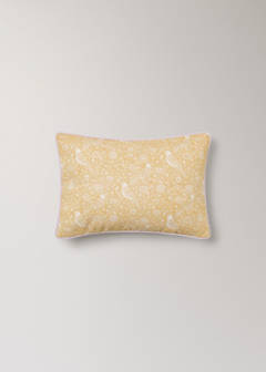 Children's floral cotton-linen cushion cover 30x40 — Mustard 6