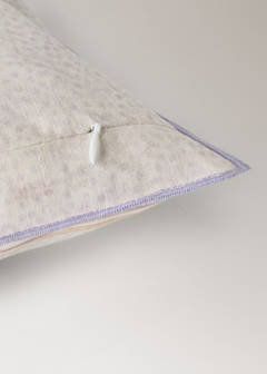 Children's cushion cover in cotton-linen with butterfly design — White 3
