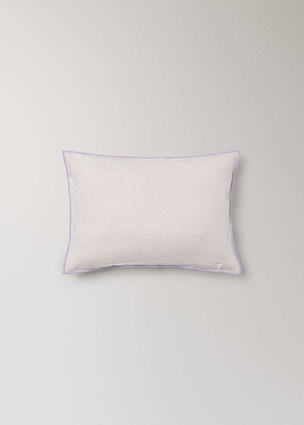 Children's cushion cover in cotton-linen with butterfly design — White