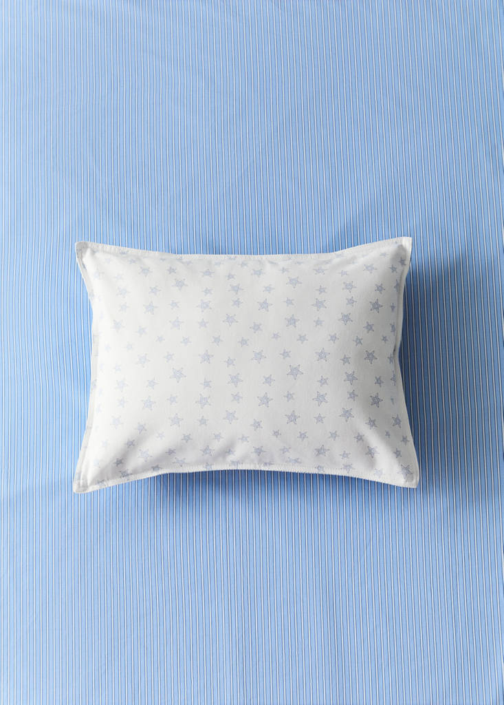 Funda cojín infantil reversible estrellas rayas 30x40 cm