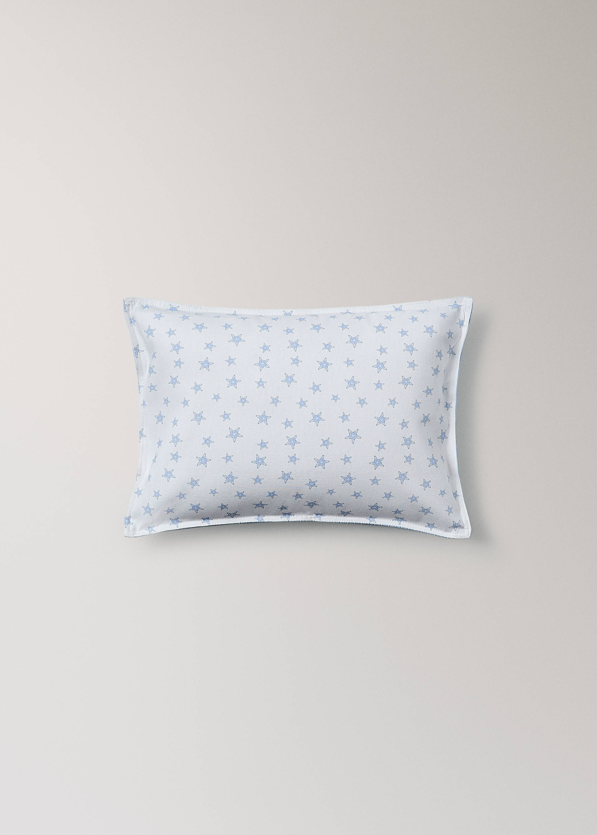 Reversible children's cushion cover with stars and stripes 30x40 cm - Article without model