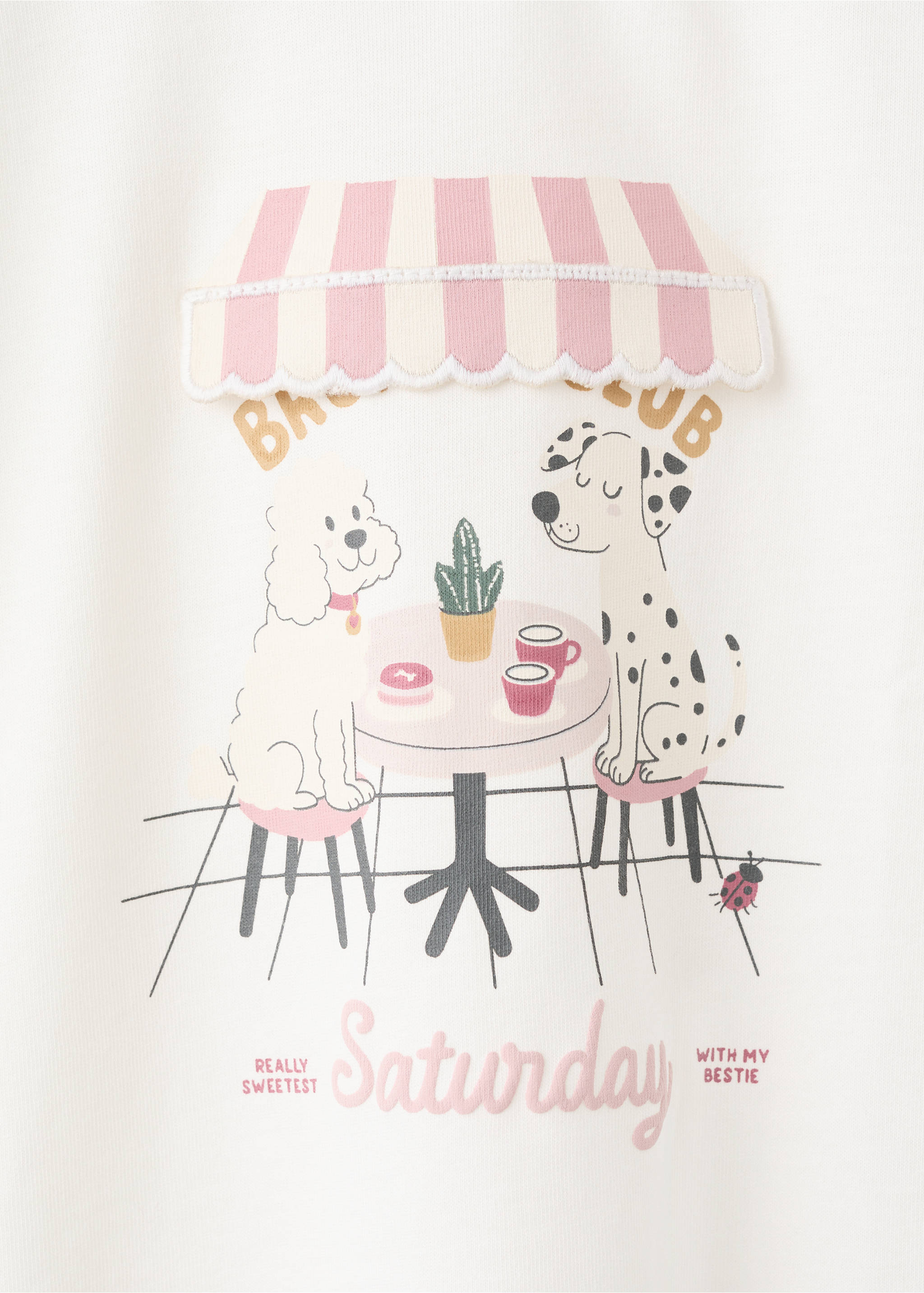 Camiseta 100% algodón estampada - Detalle del artículo 8, Blanco roto. Ref: 27003719-00.