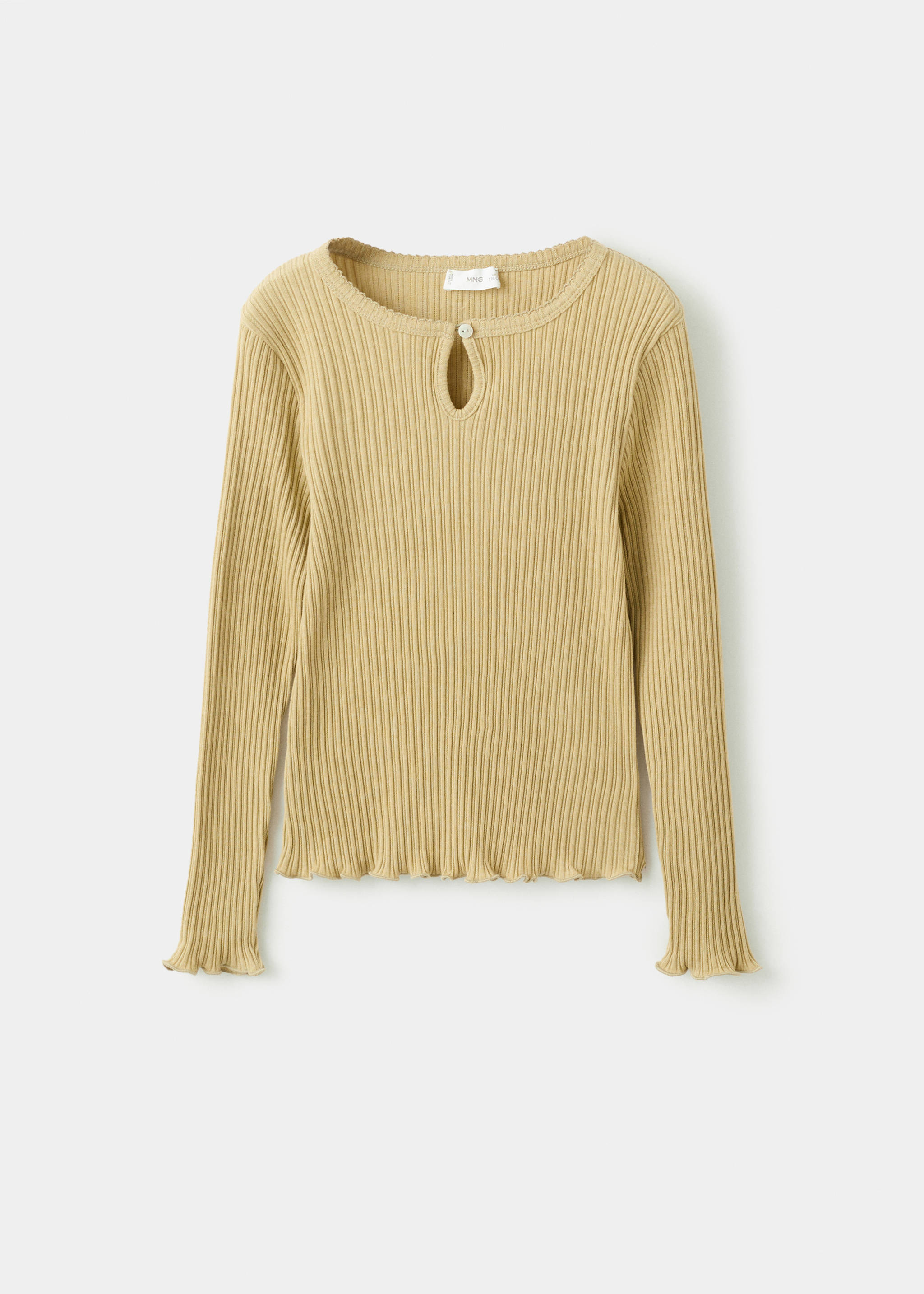 Ribbed long-sleeved t-shirt - Article without model