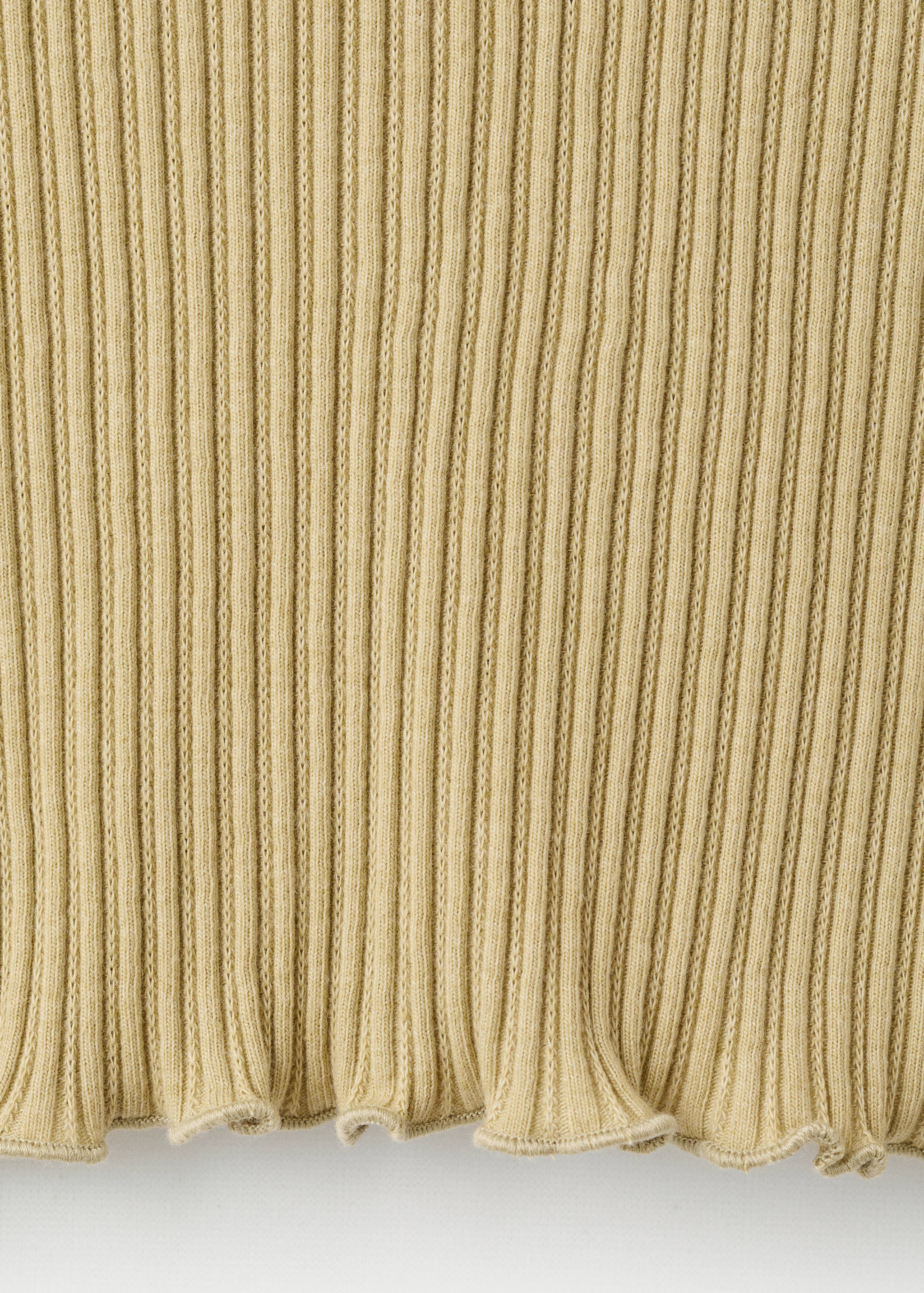 Ribbed long-sleeved t-shirt - Details of the article 0