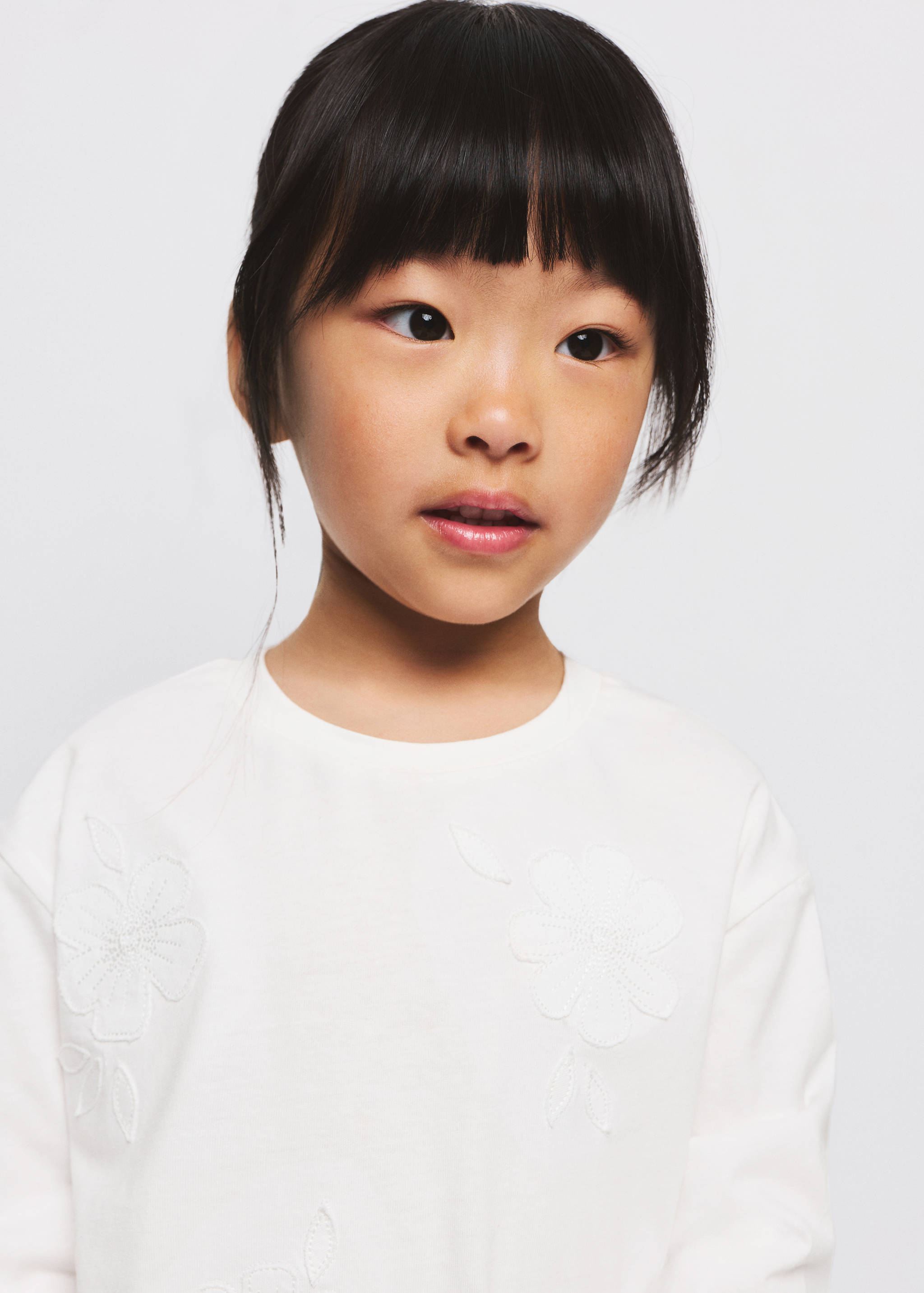 Camiseta algodón bordado floral - Detalle del artículo 1