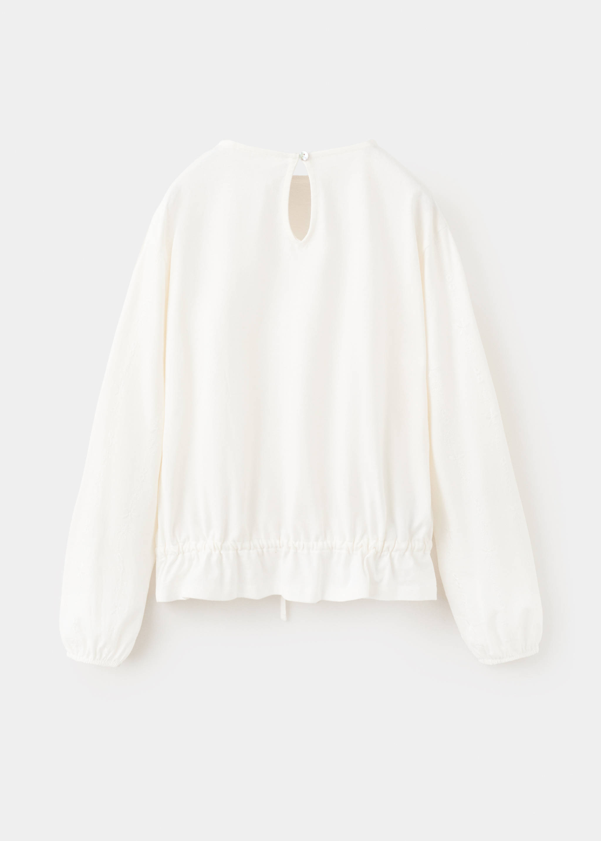 T-shirt coton détails brodés - Verso de l’article