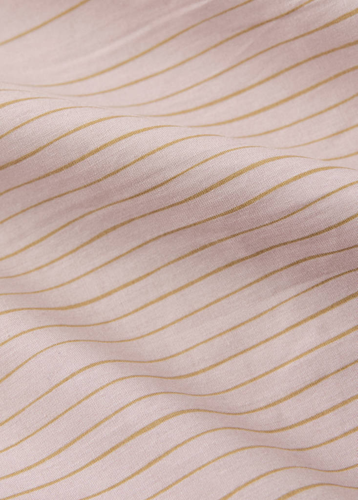 Percale cotton striped watercolour duvet cover Superking bed — Pink