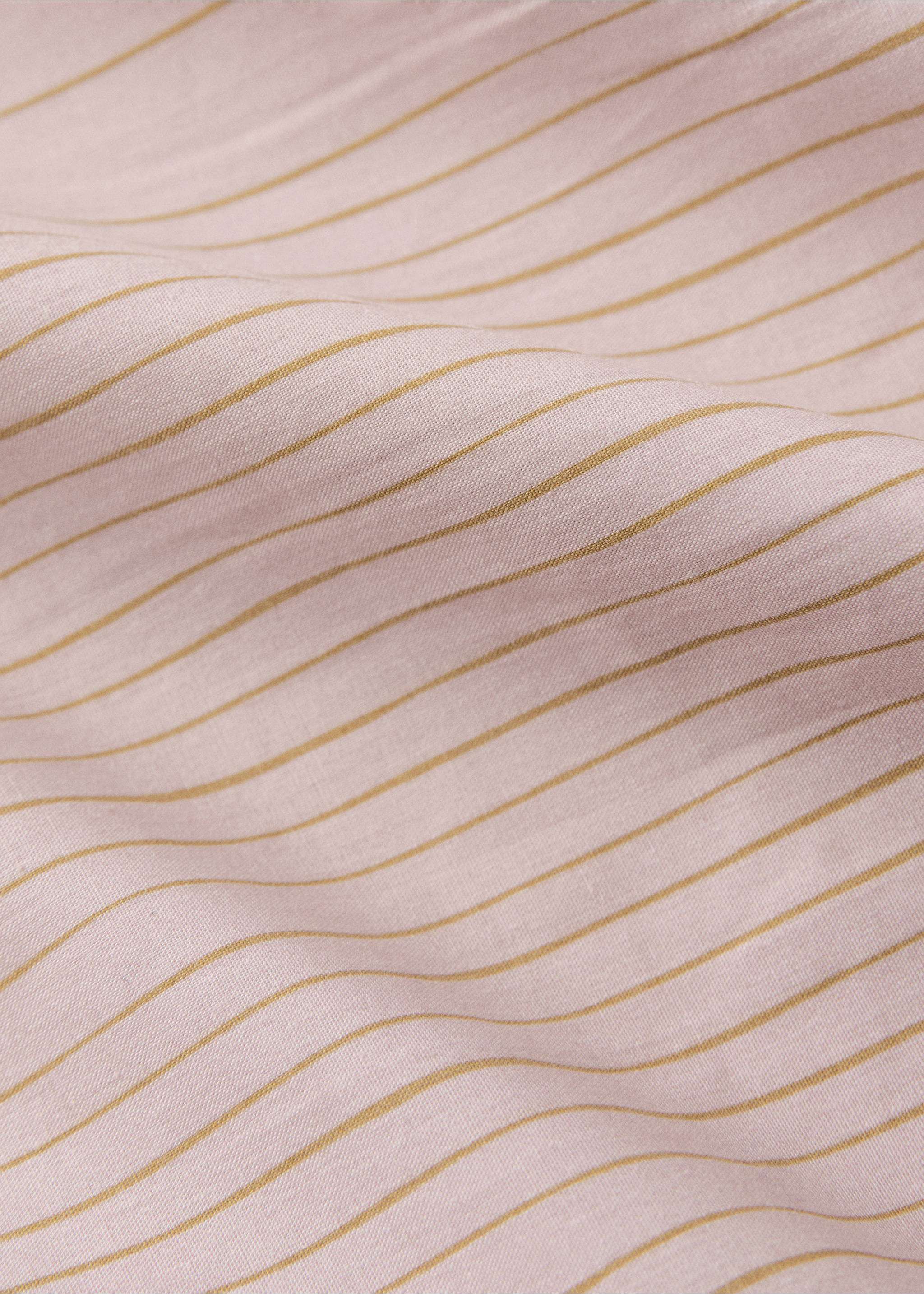 Percale cotton striped watercolour duvet cover Superking bed - Details of the article 1, Pink. Ref: 27003736-00.