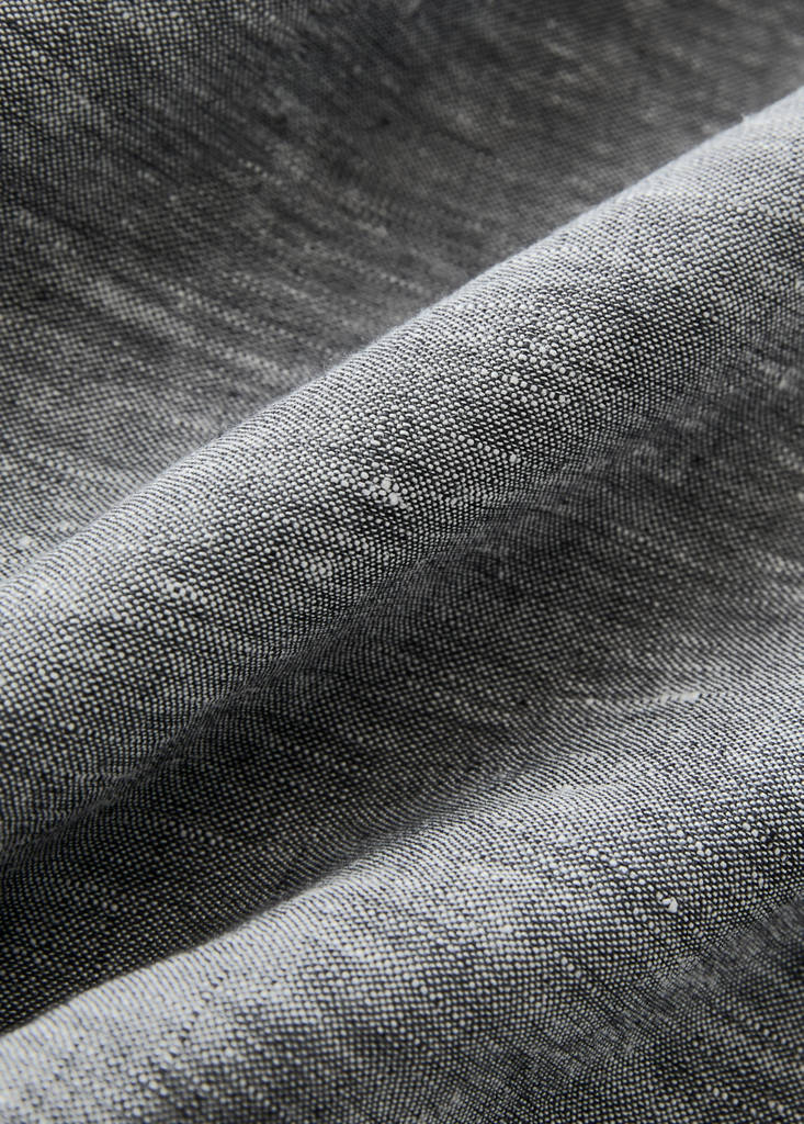 Linen yarn-dyed duvet cover for 150/160 cm bed — Dark Heather Grey