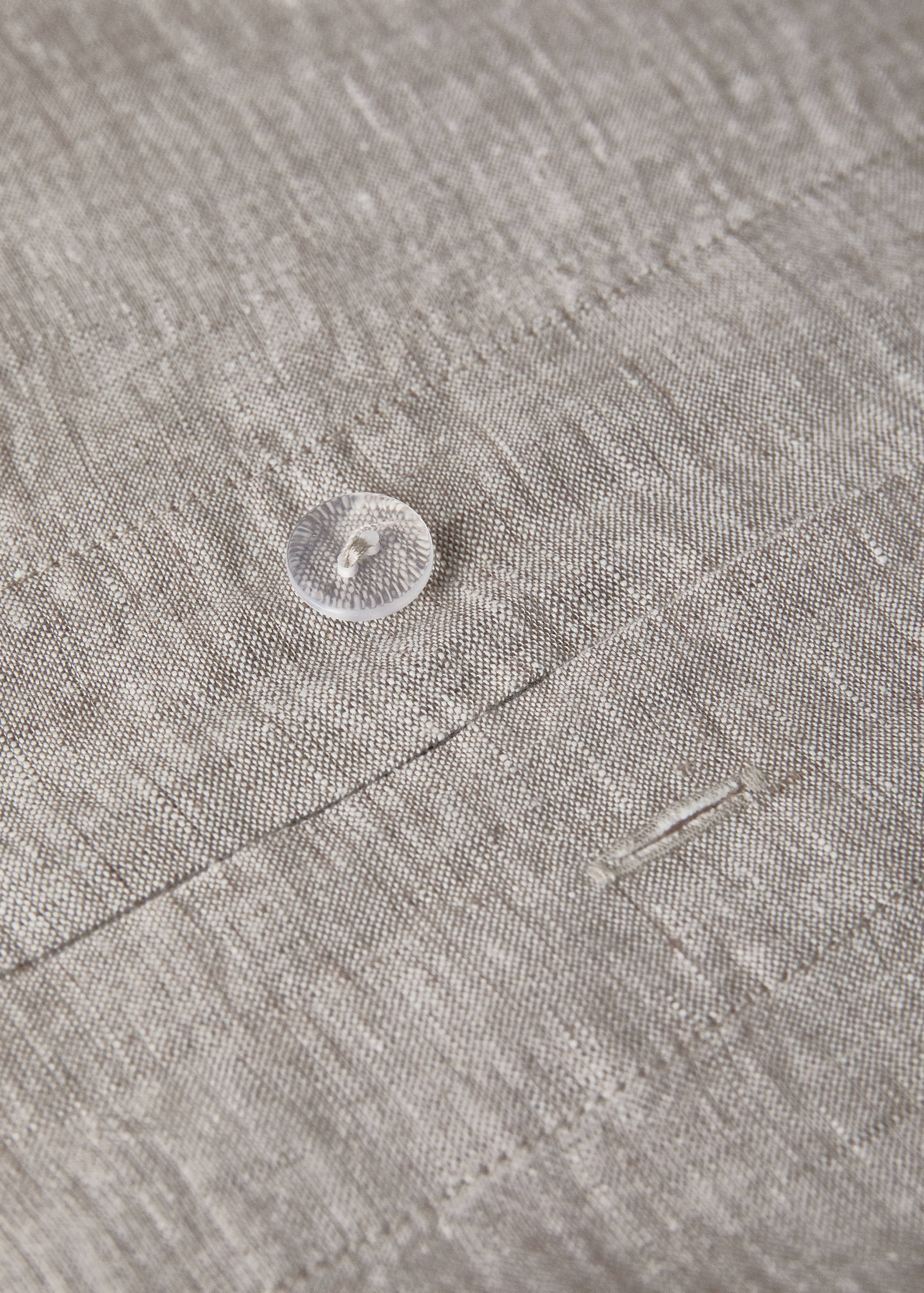 Linen yarn-dyed duvet cover Bed 180/200 cm - Details of the article 1