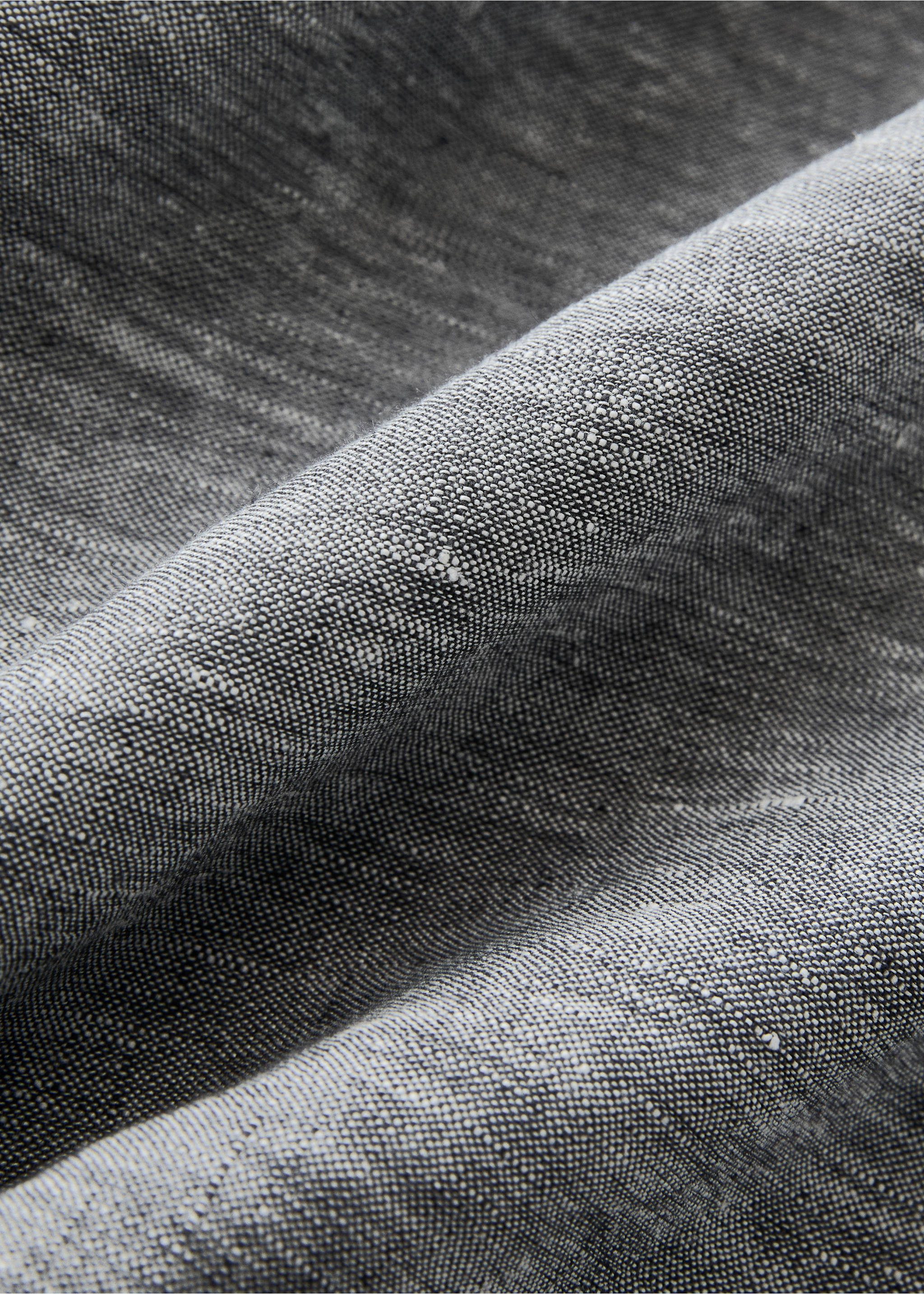 Funda nórdica lino hilo tintado Cama 180/200 cm - Detalle del artículo 2, Gris oscuro vigoré. Ref: 27003740-00.