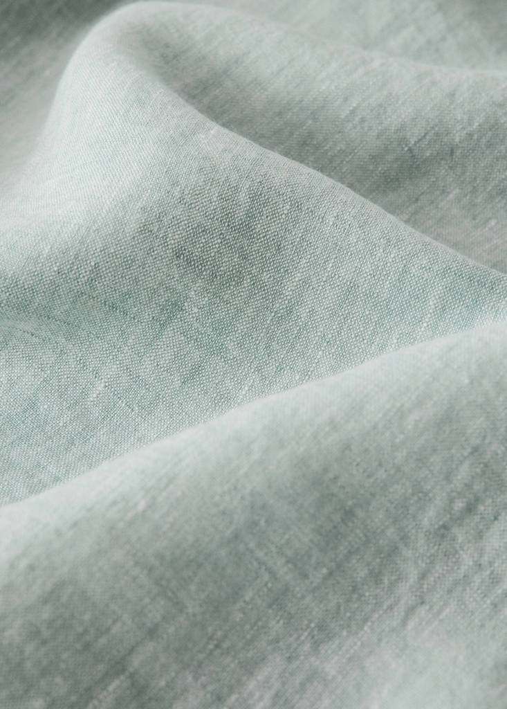 Melange 100% linen duvet cover for 150/160 cm bed — Pastel Green