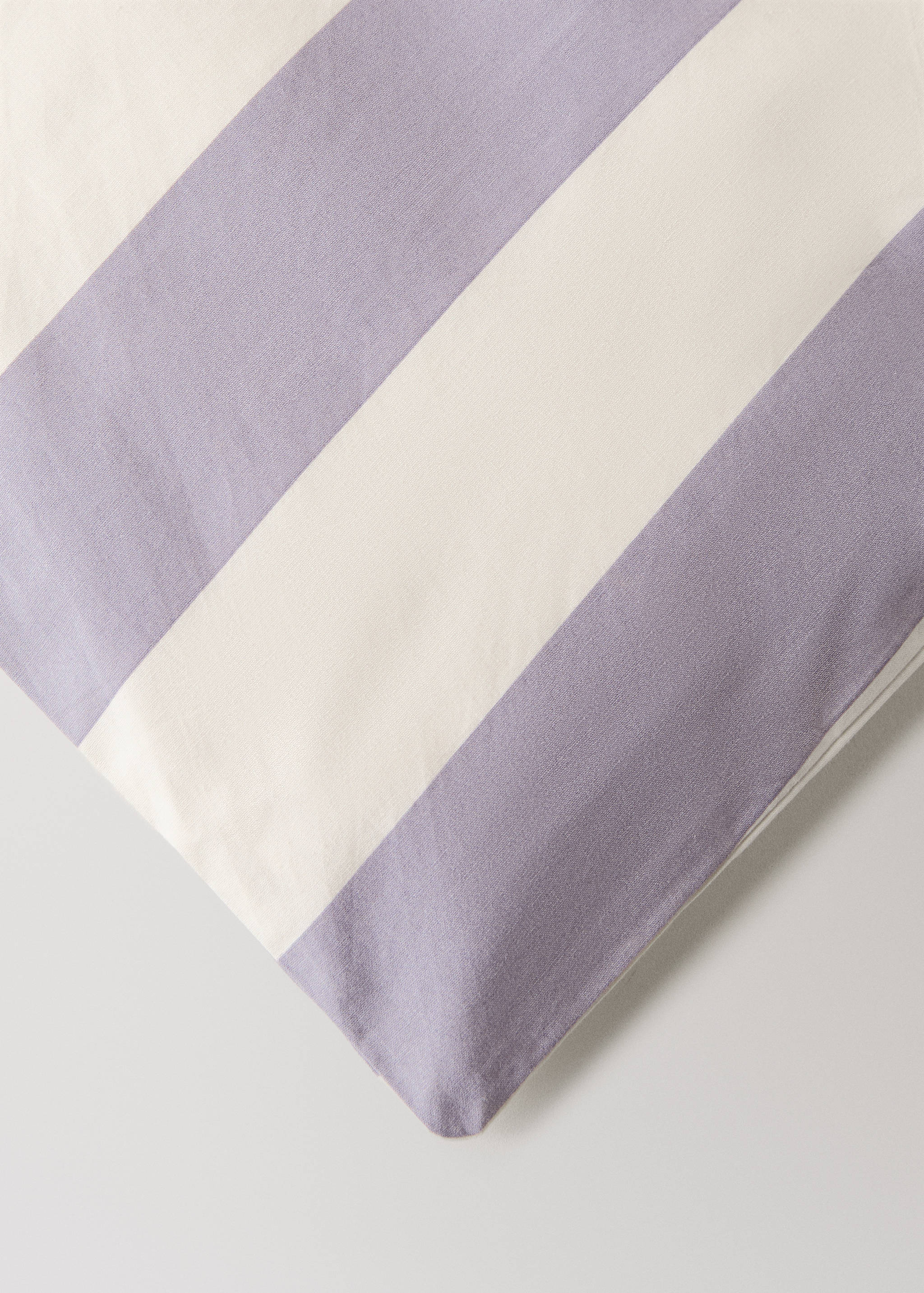 Housse de couette percale de coton 200 fils imprimé rayures larges Lit 90 cm - Détail de l'article 3