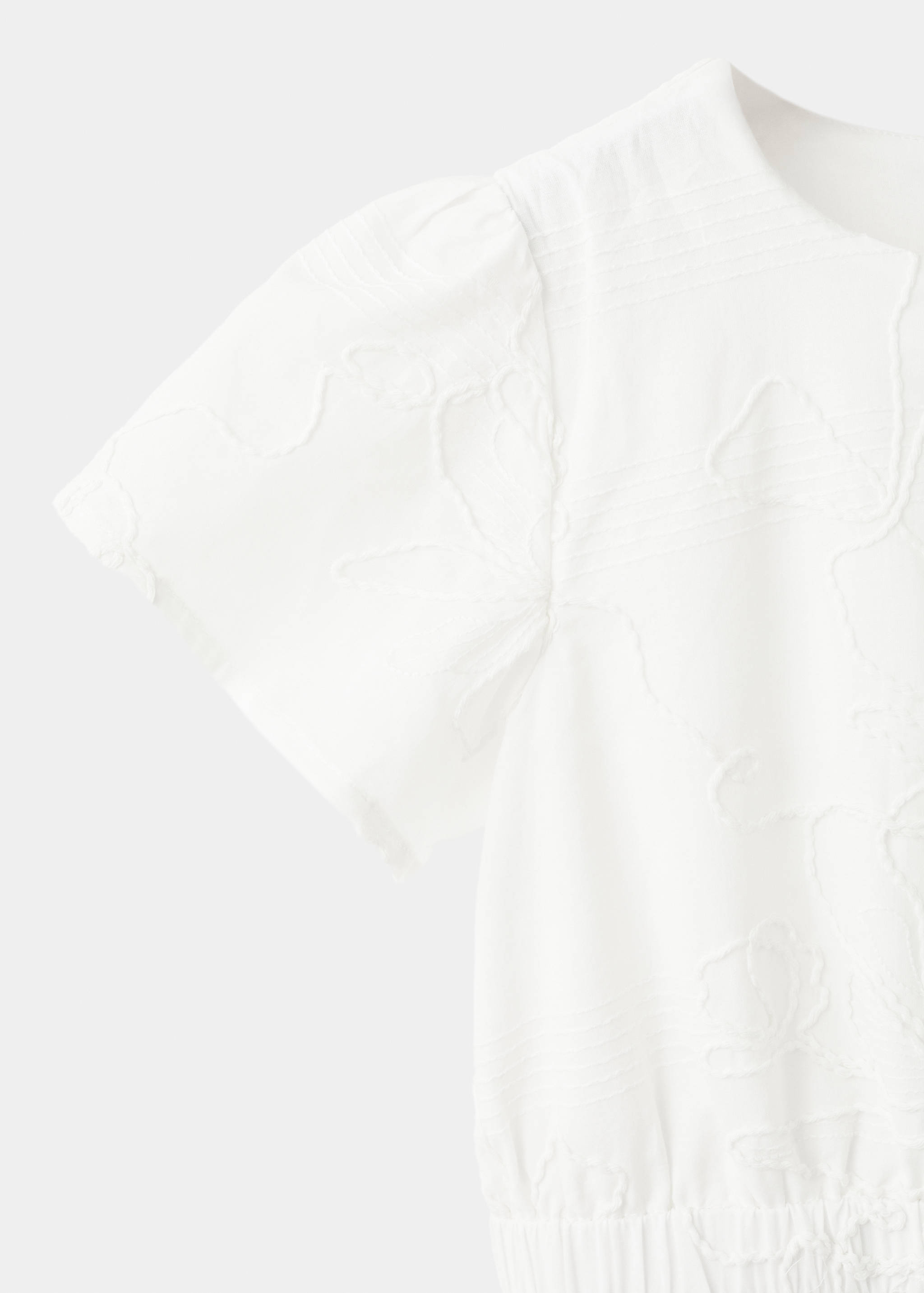 刺绣中筒连衣裙 - null