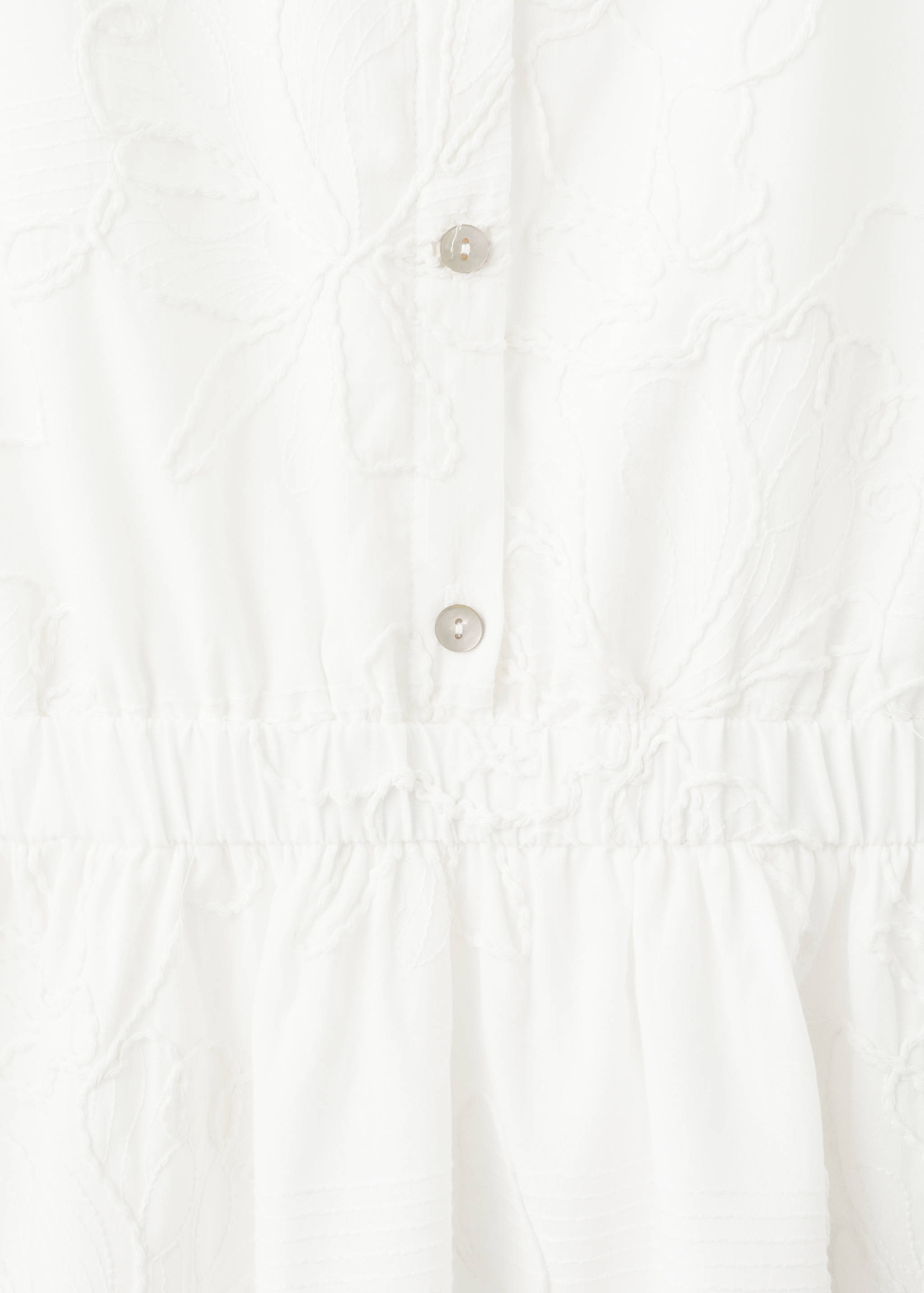 刺绣中筒连衣裙 - null