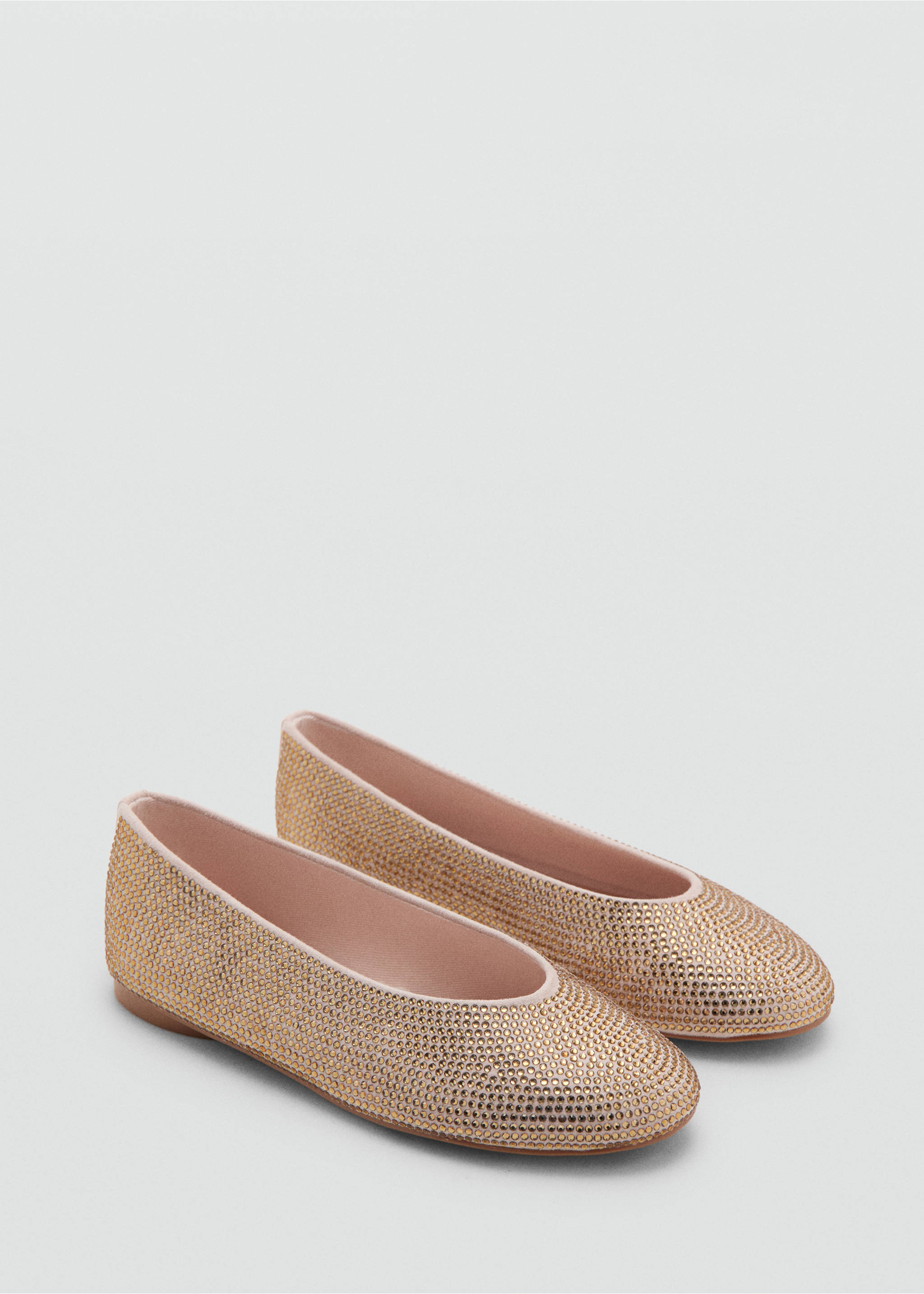 Metallic ballet flats - Medium plane, Gold. Ref: 27004049-00.