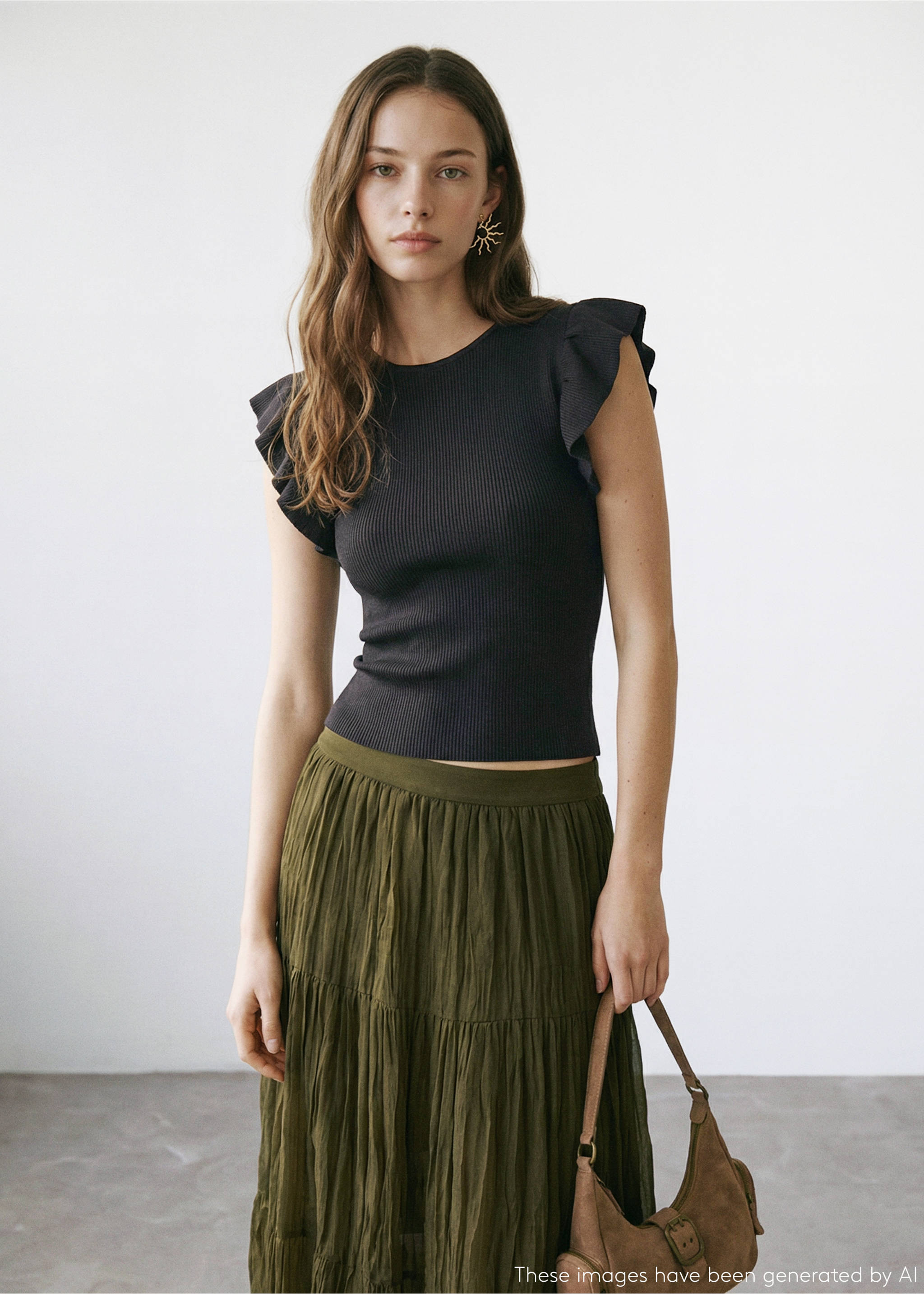 Top punt volants - Pla mig, Gris antracita. Ref: 27004052-00.