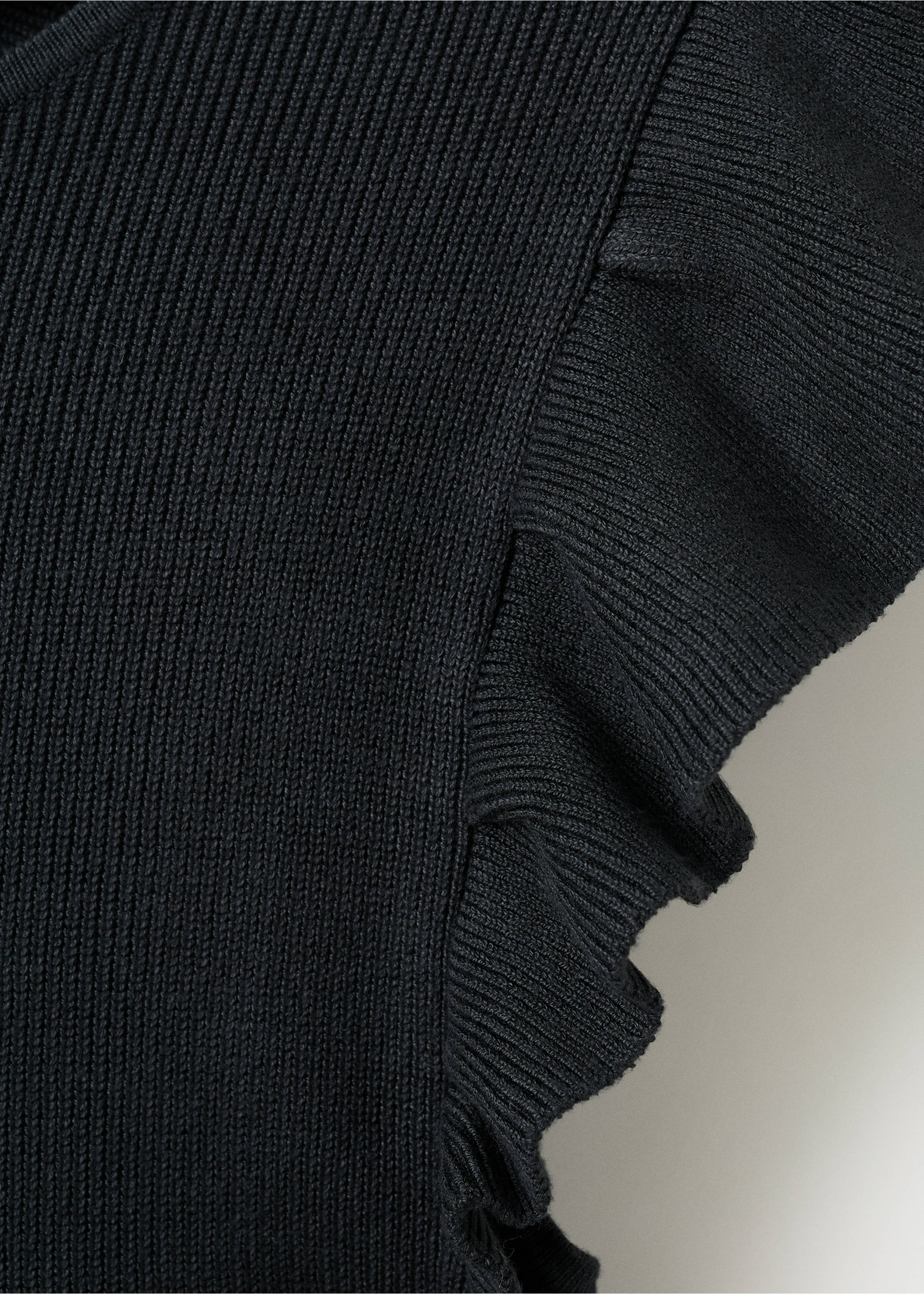 Трикотажный топ с воланами - Деталь изделия 8, Угольно-серый. Ref: 27004052-00.