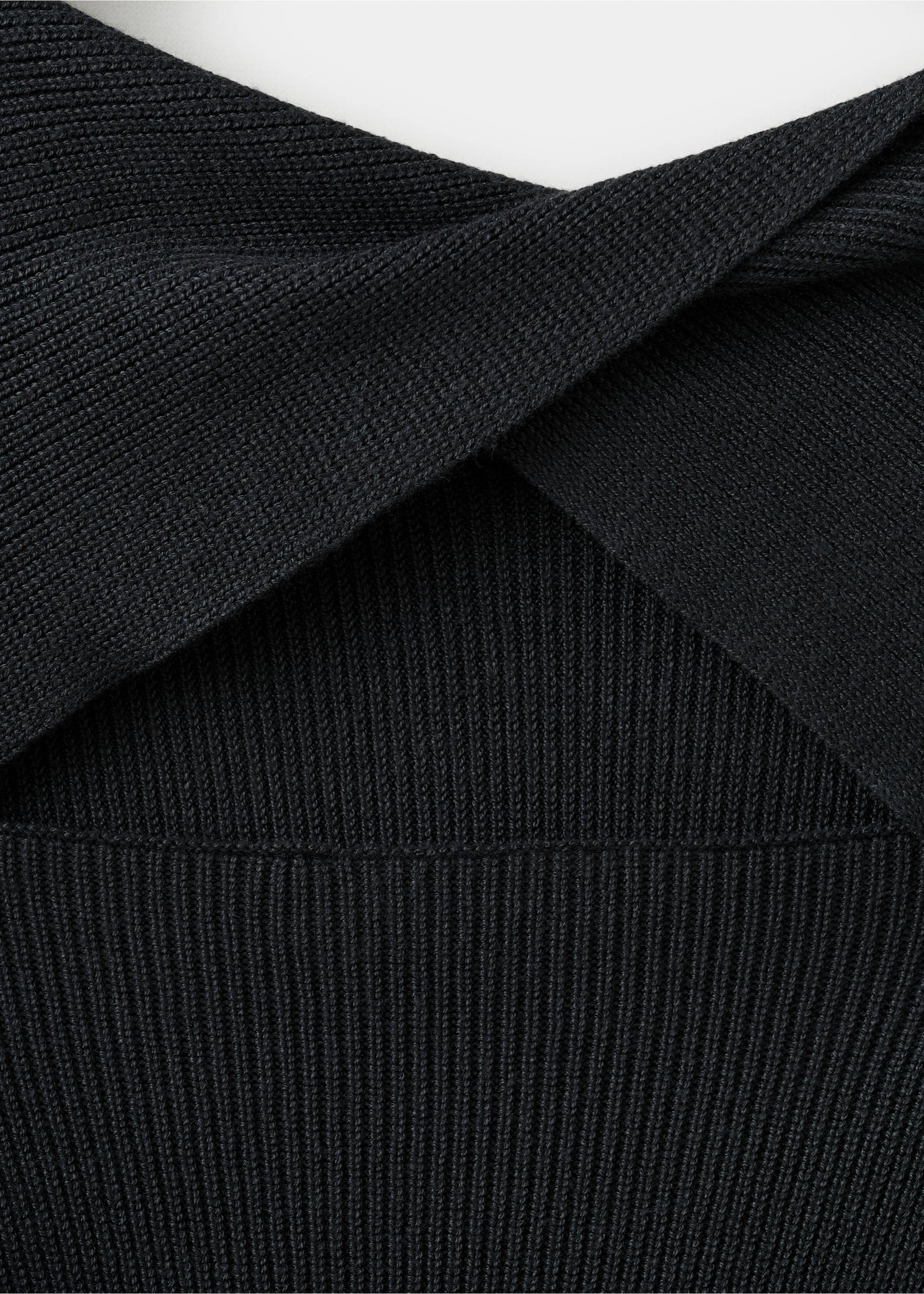 Трикотажный топ с воланами - Деталь изделия 0, Угольно-серый. Ref: 27004052-00.