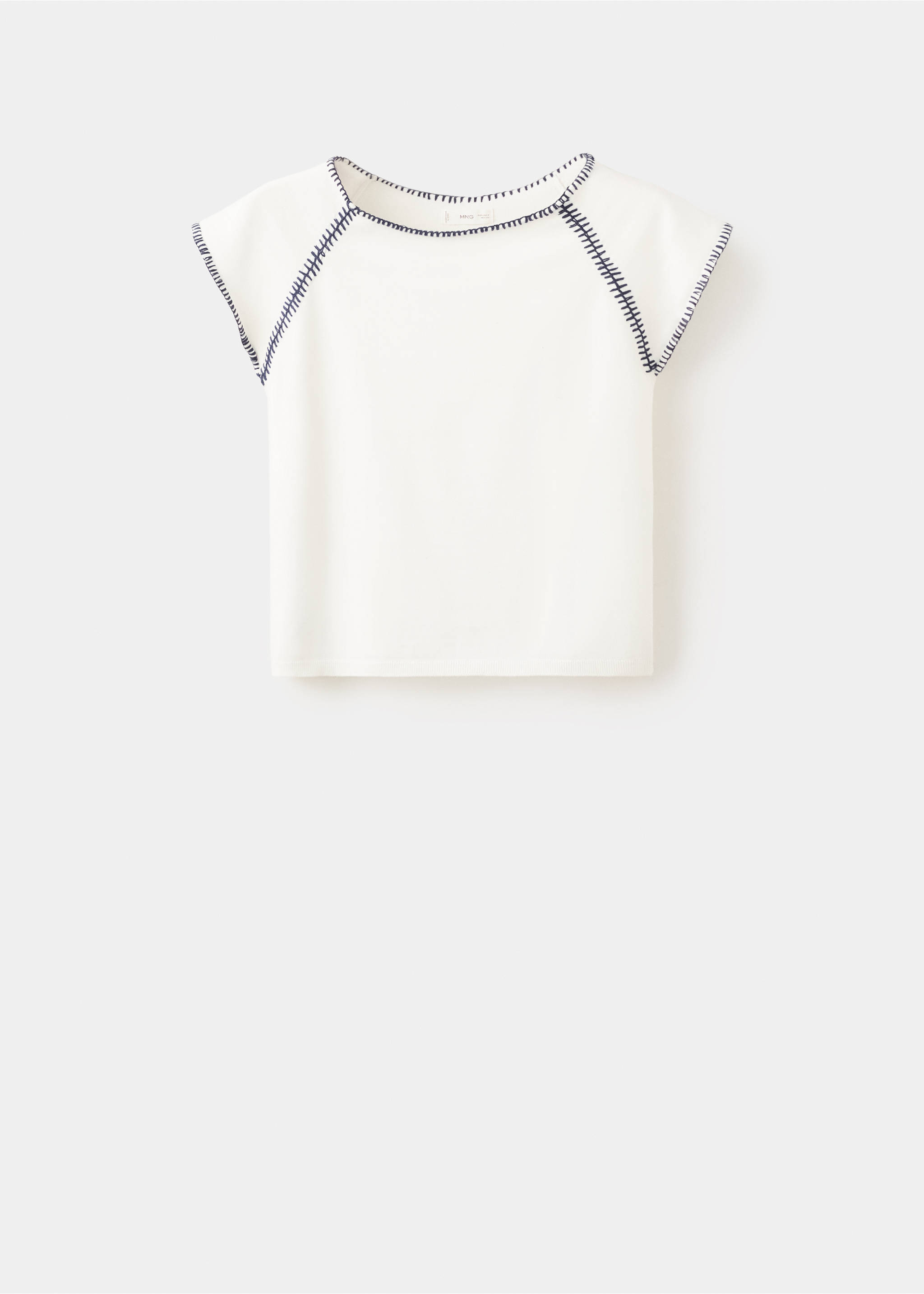 Топ с декоративным швом - Изделие без модели, Экрю. Ref: 27004053-00.